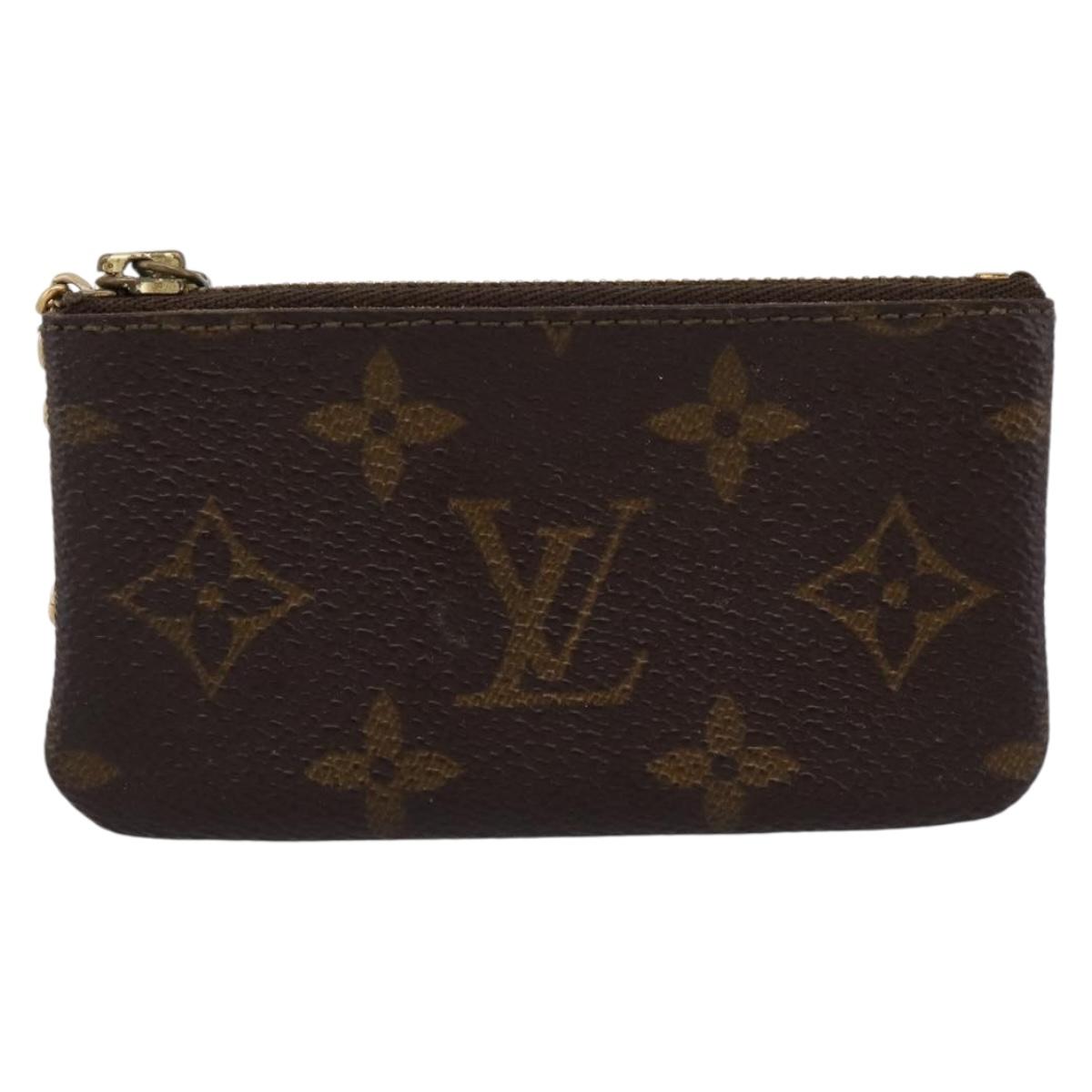 LOUIS VUITTON Monogram Pochette Cles Coin Purse M60033 LV Auth 180957