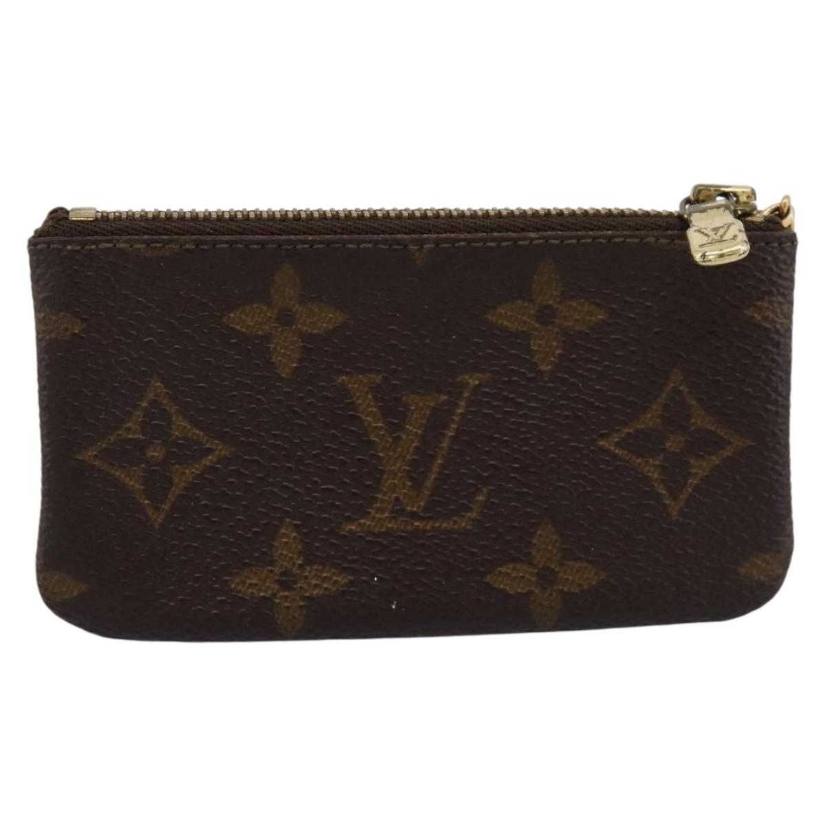 LOUIS VUITTON Monogram Pochette Cles Coin Purse M60033 LV Auth 180957