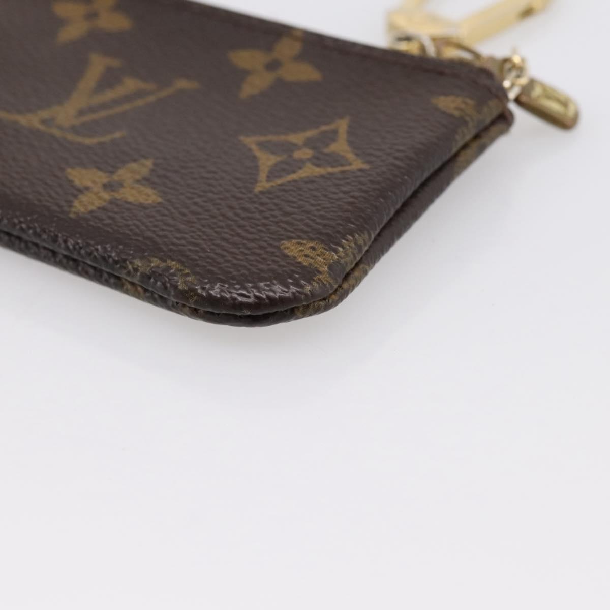 LOUIS VUITTON Monogram Pochette Cles Coin Purse M60033 LV Auth 180958