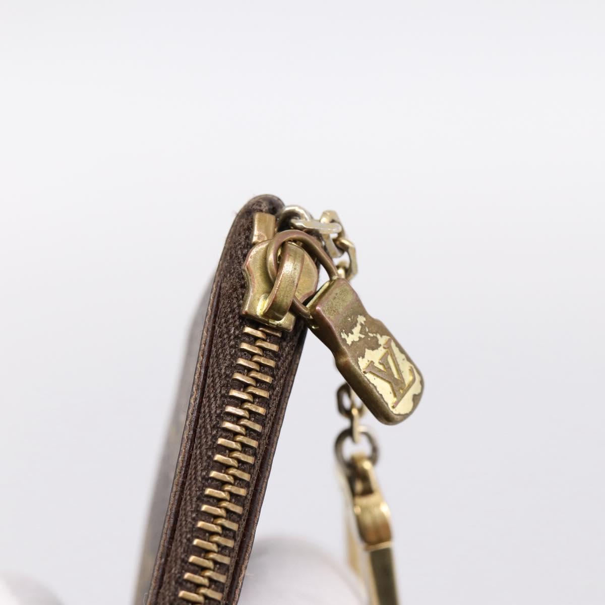LOUIS VUITTON Monogram Pochette Cles Coin Purse M60033 LV Auth 180958