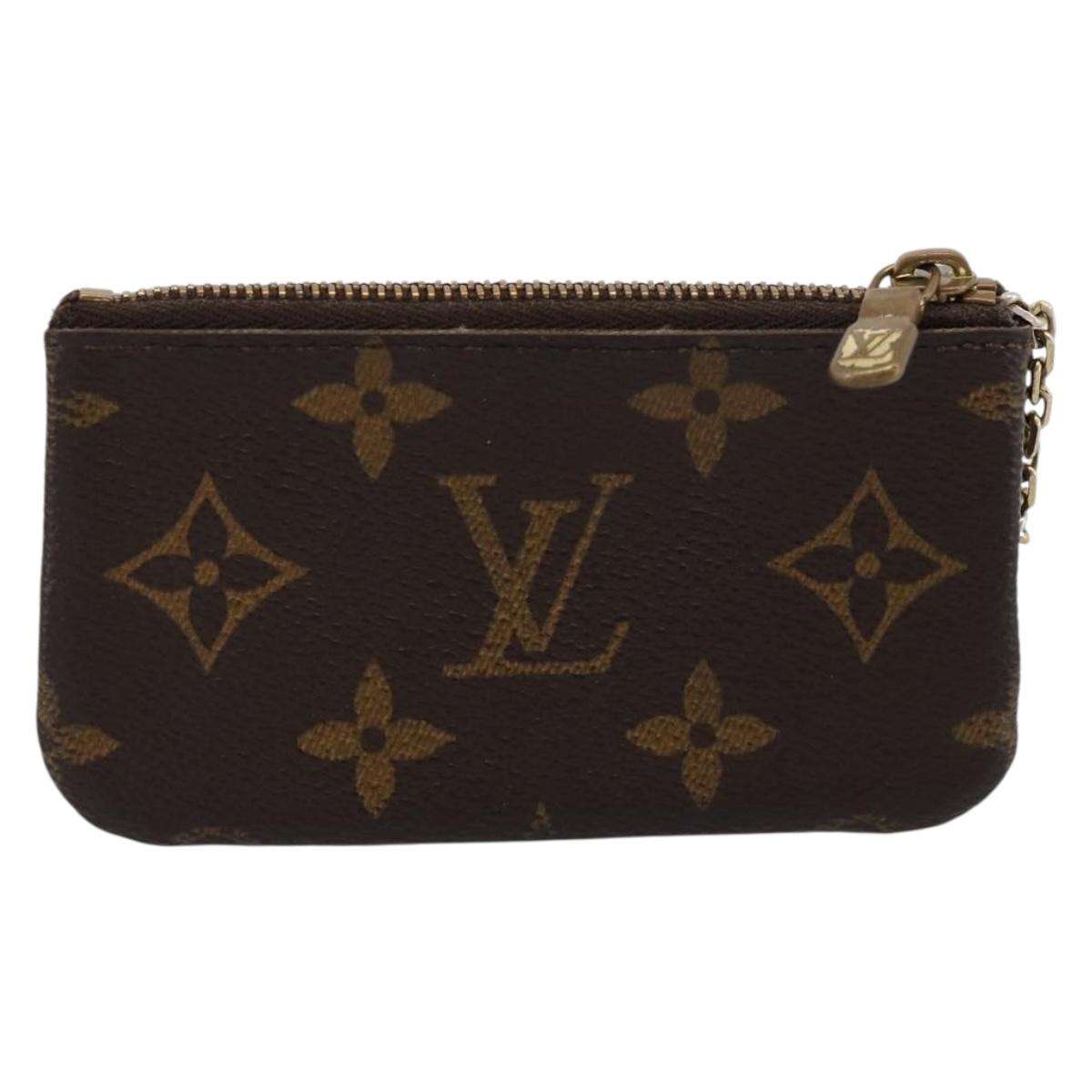LOUIS VUITTON Monogram Pochette Cles Coin Purse M60033 LV Auth 180958