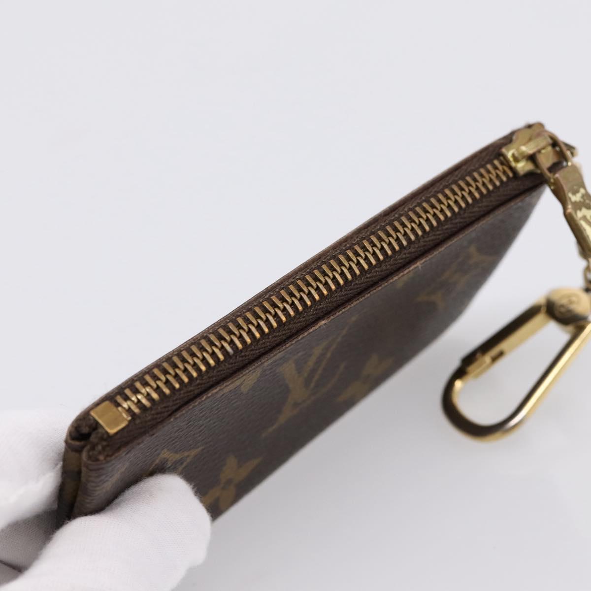 LOUIS VUITTON Monogram Pochette Cles Coin Purse M60033 LV Auth 180958