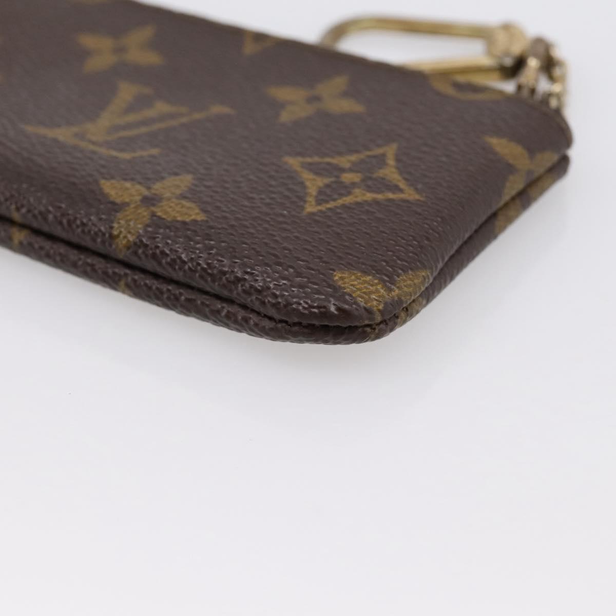 LOUIS VUITTON Monogram Pochette Cles Coin Purse M60033 LV Auth 180959