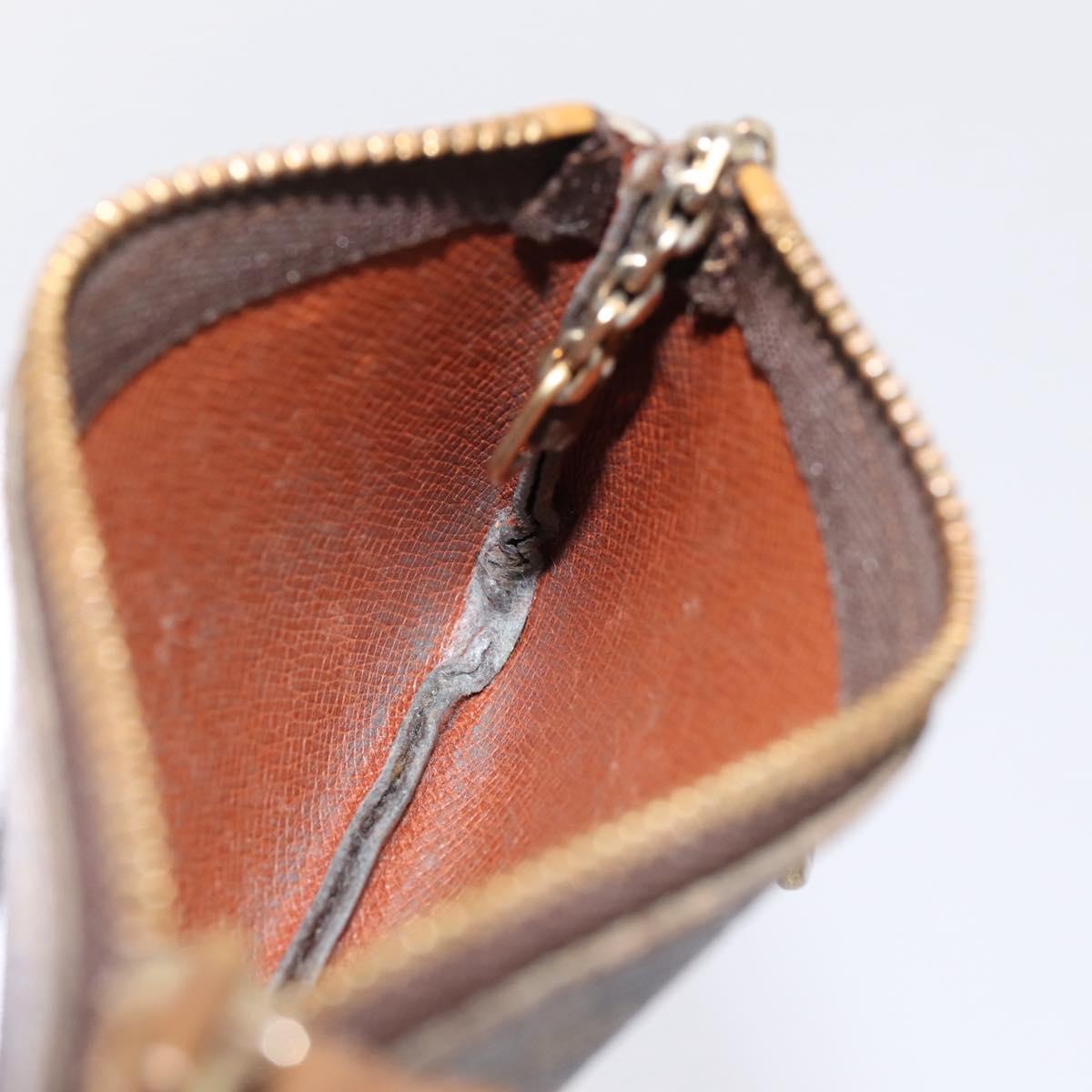 LOUIS VUITTON Monogram Pochette Cles Coin Purse M60033 LV Auth 180959