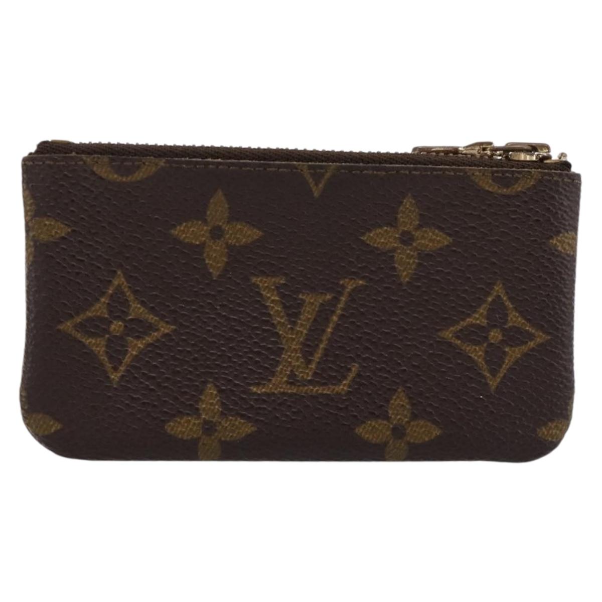 LOUIS VUITTON Monogram Pochette Cles Coin Purse M60033 LV Auth 180959