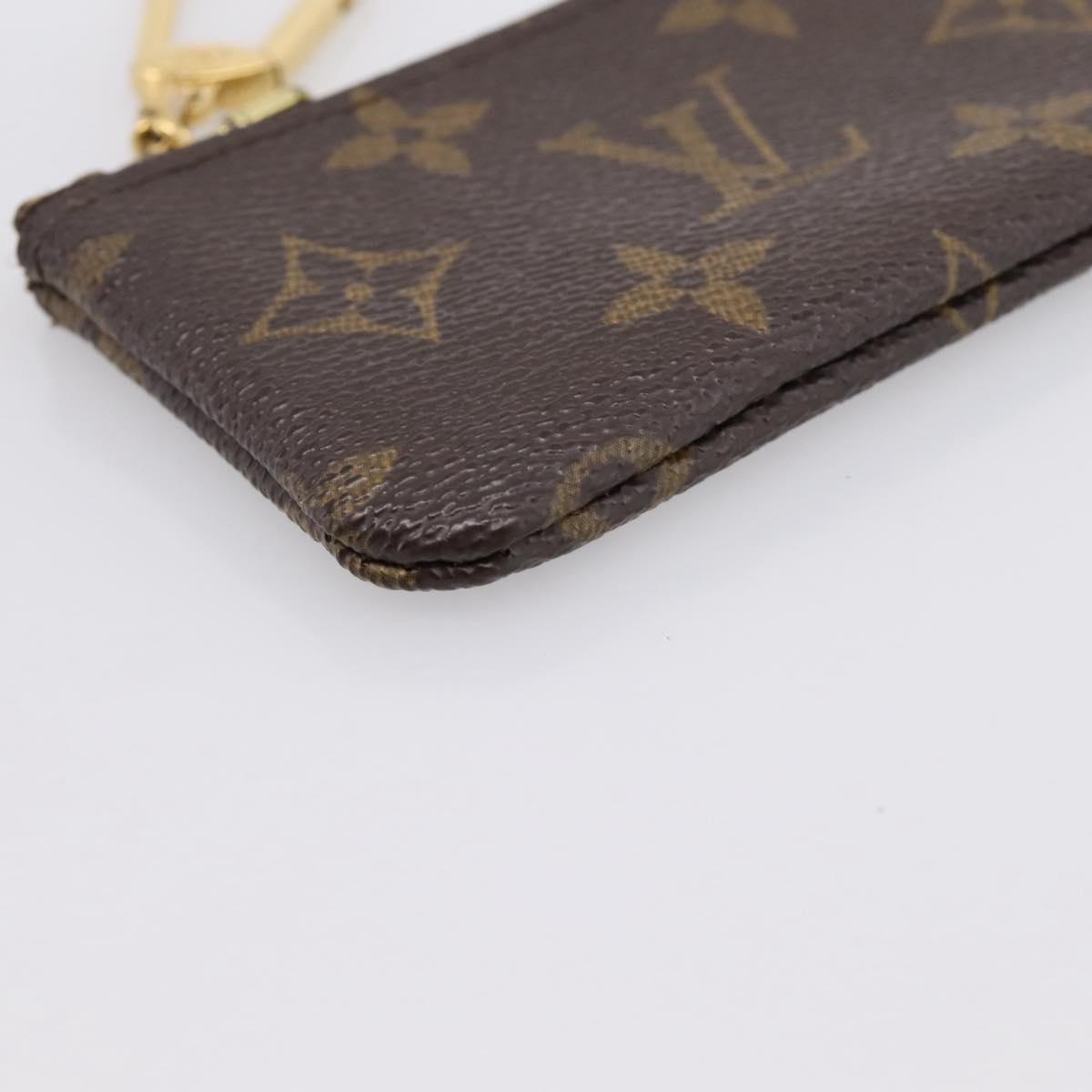 LOUIS VUITTON Monogram Pochette Cles Coin Purse M60033 LV Auth 180960