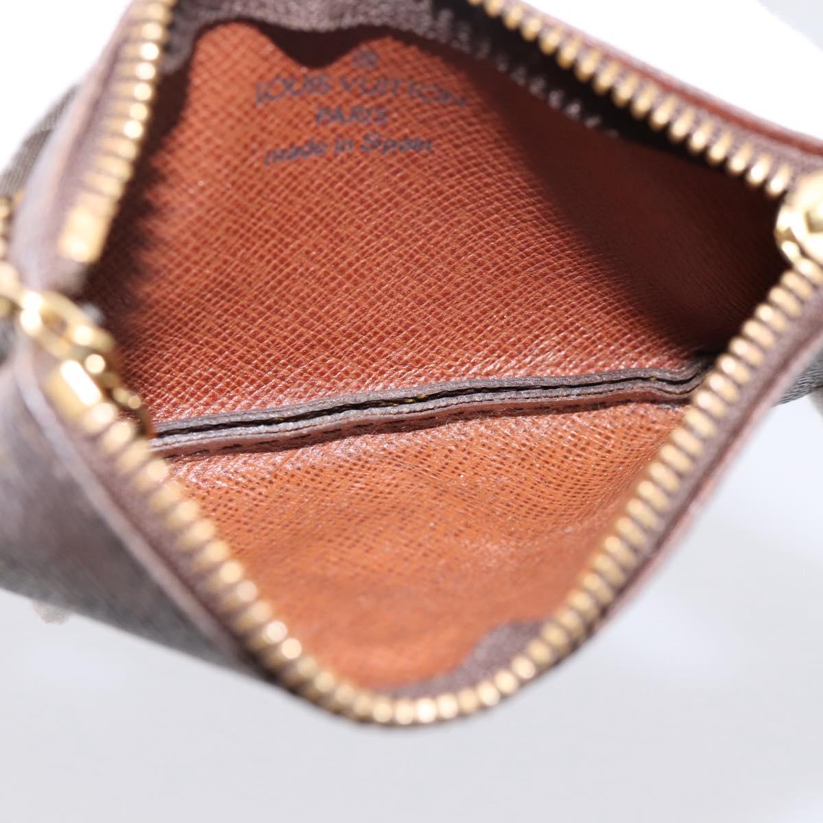 LOUIS VUITTON Monogram Pochette Cles Coin Purse M60033 LV Auth 180960