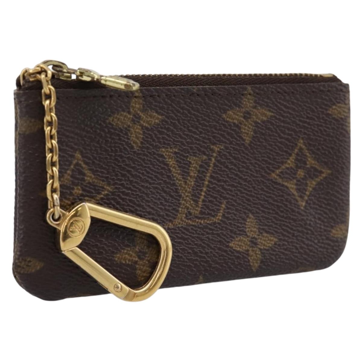 LOUIS VUITTON Monogram Pochette Cles Coin Purse M60033 LV Auth 180960