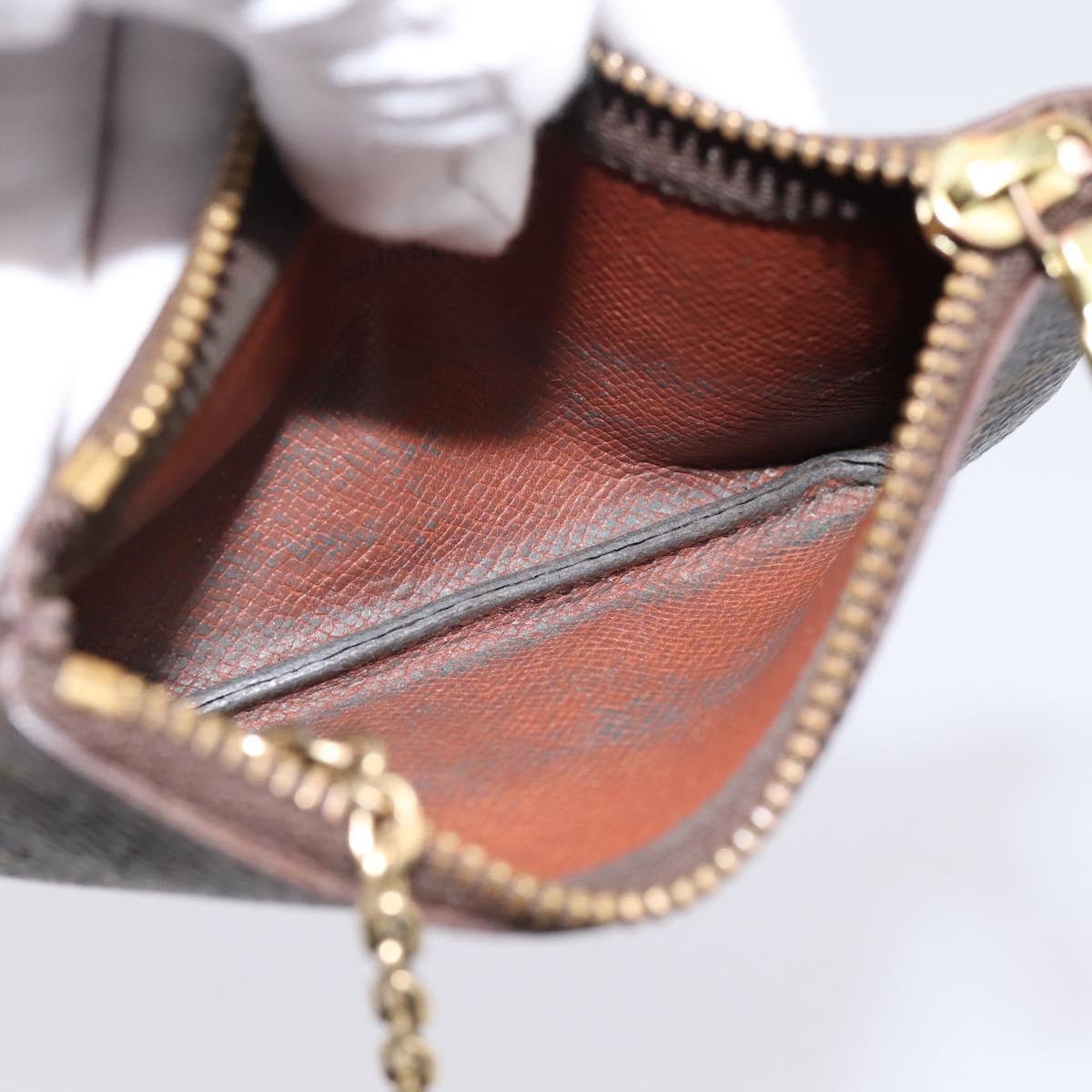 LOUIS VUITTON Monogram Pochette Cles Coin Purse M60033 LV Auth 180961