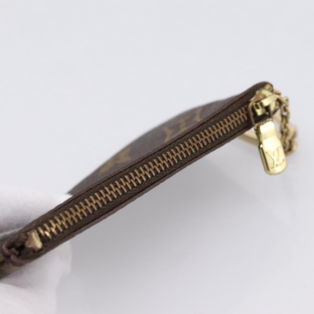 LOUIS VUITTON Monogram Pochette Cles Coin Purse M60033 LV Auth 180961
