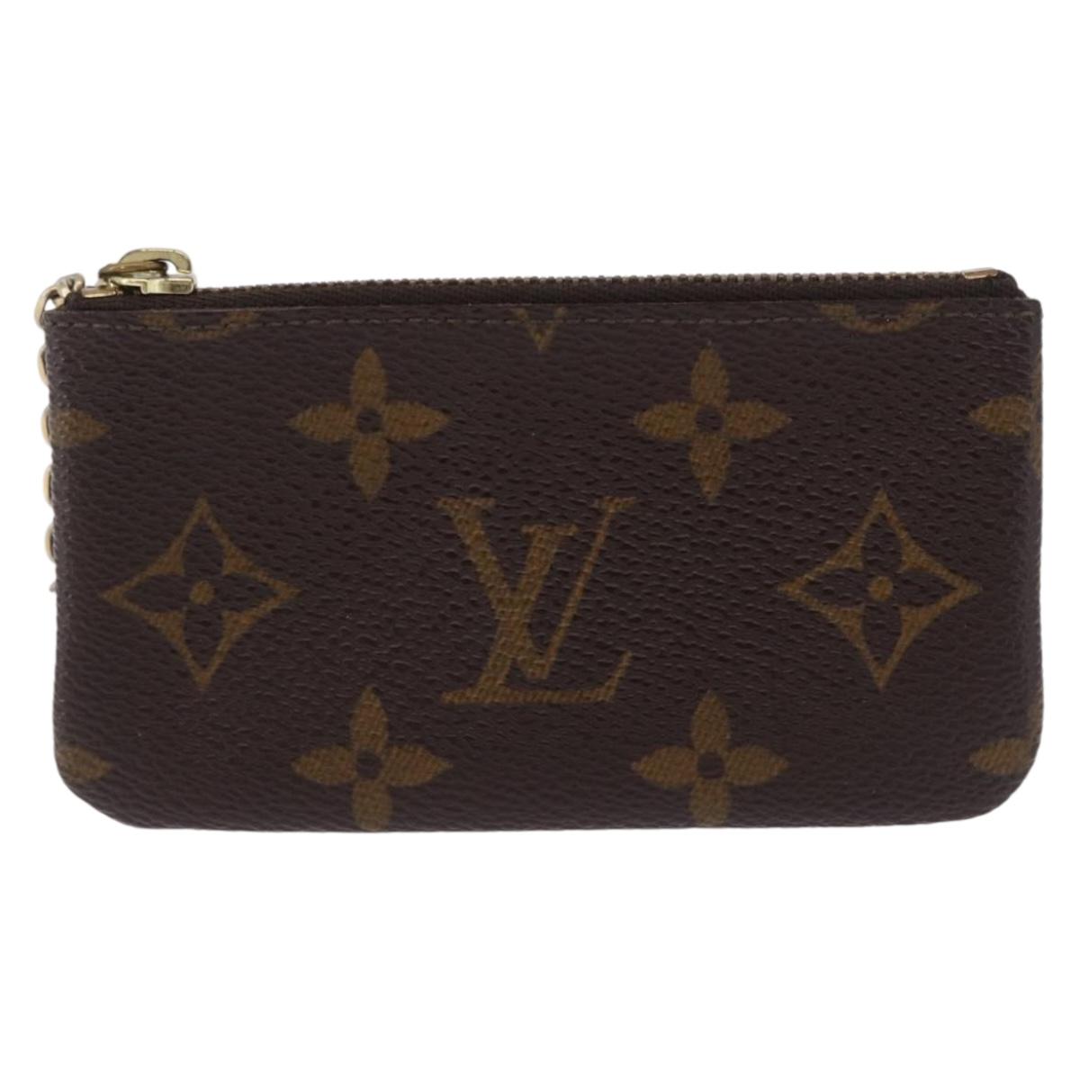 LOUIS VUITTON Monogram Pochette Cles Coin Purse M60033 LV Auth 180962A
