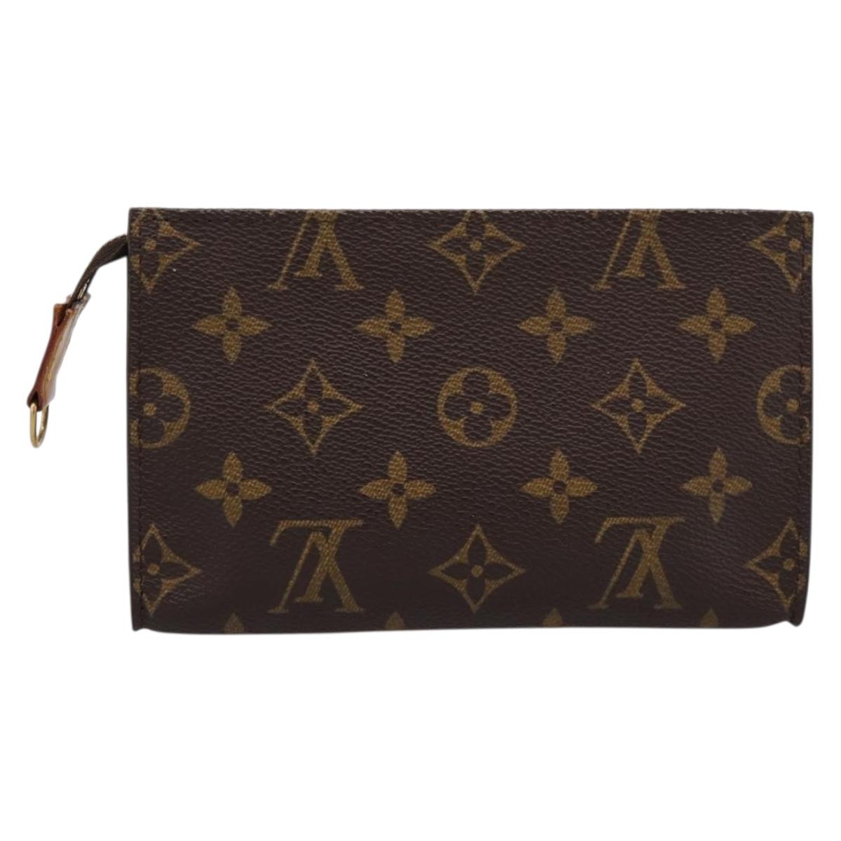 LOUIS VUITTON Monogram Bucket PM Accessory Pouch LV Auth 180964