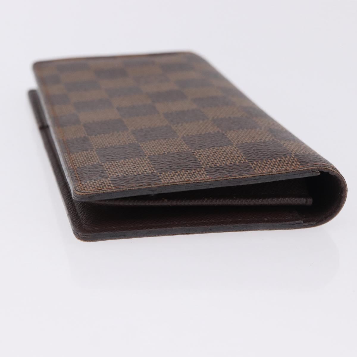 LOUIS VUITTON Damier Ebene Brazza Portefeuille Bifold Wallet N60017 Auth 180970A