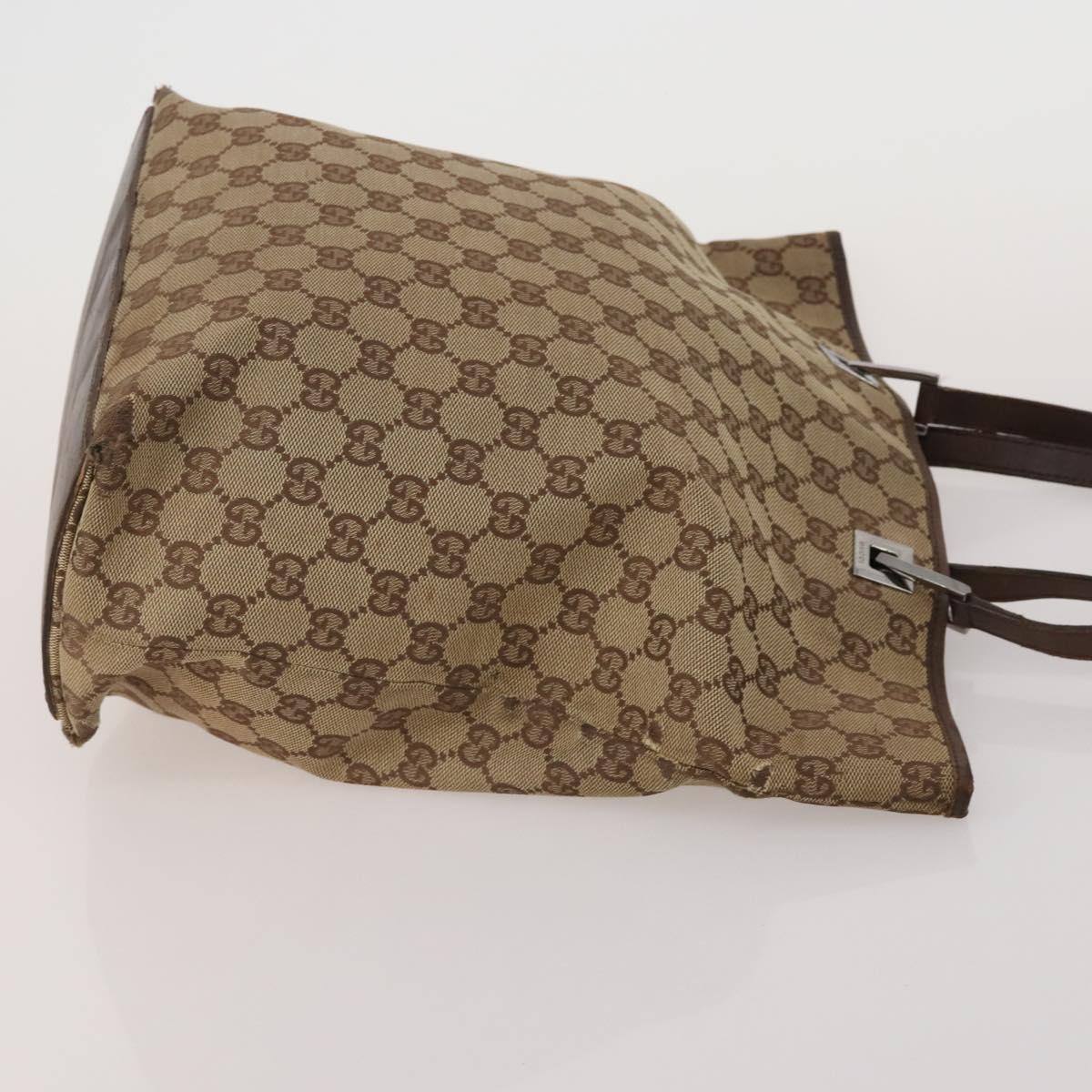 GUCCI GG Supreme GG Canvas Shoulder Bag PVC 4 Set Beige Navy Auth 180975