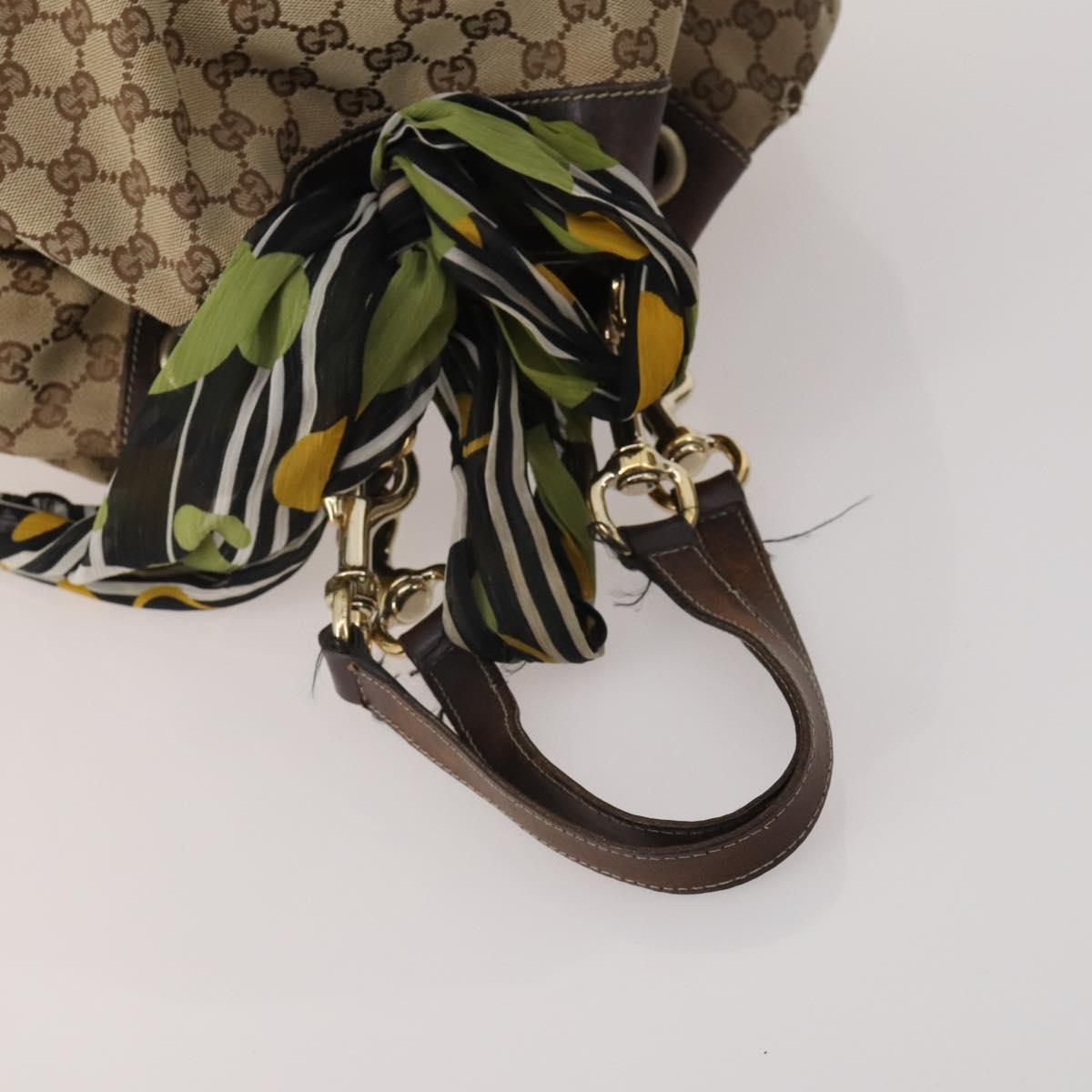 GUCCI GG Supreme GG Canvas Shoulder Bag PVC 4 Set Beige Navy Auth 180975