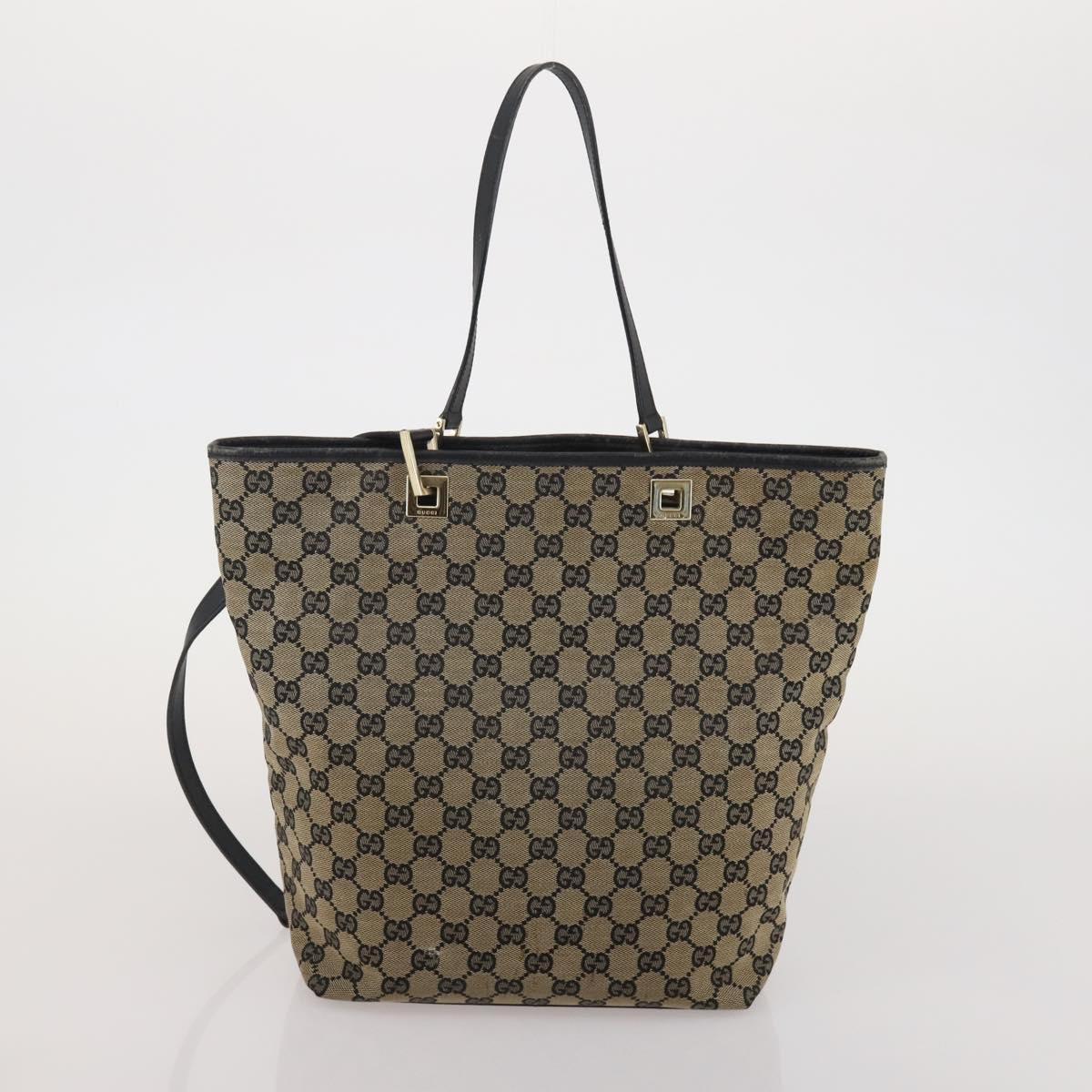 GUCCI GG Canvas Web Sherry Line Shoulder Bag 3 Set Beige Navy Auth 180976