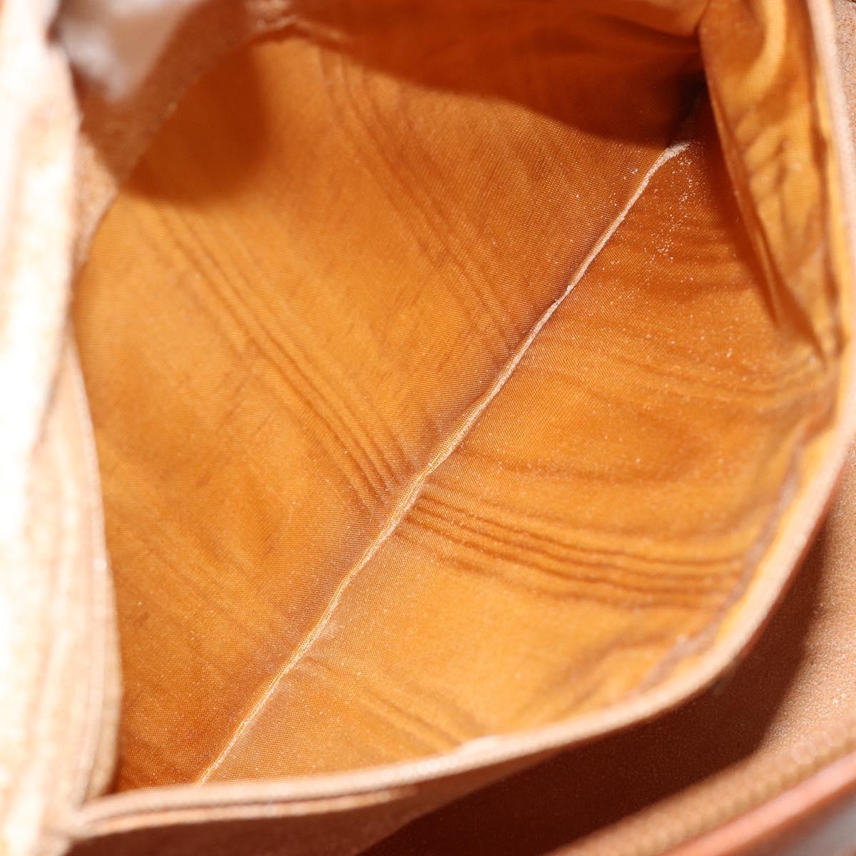 GUCCI Bamboo Hand Bag Leather 2way Brown Gold 000 122 0293 Auth 181101