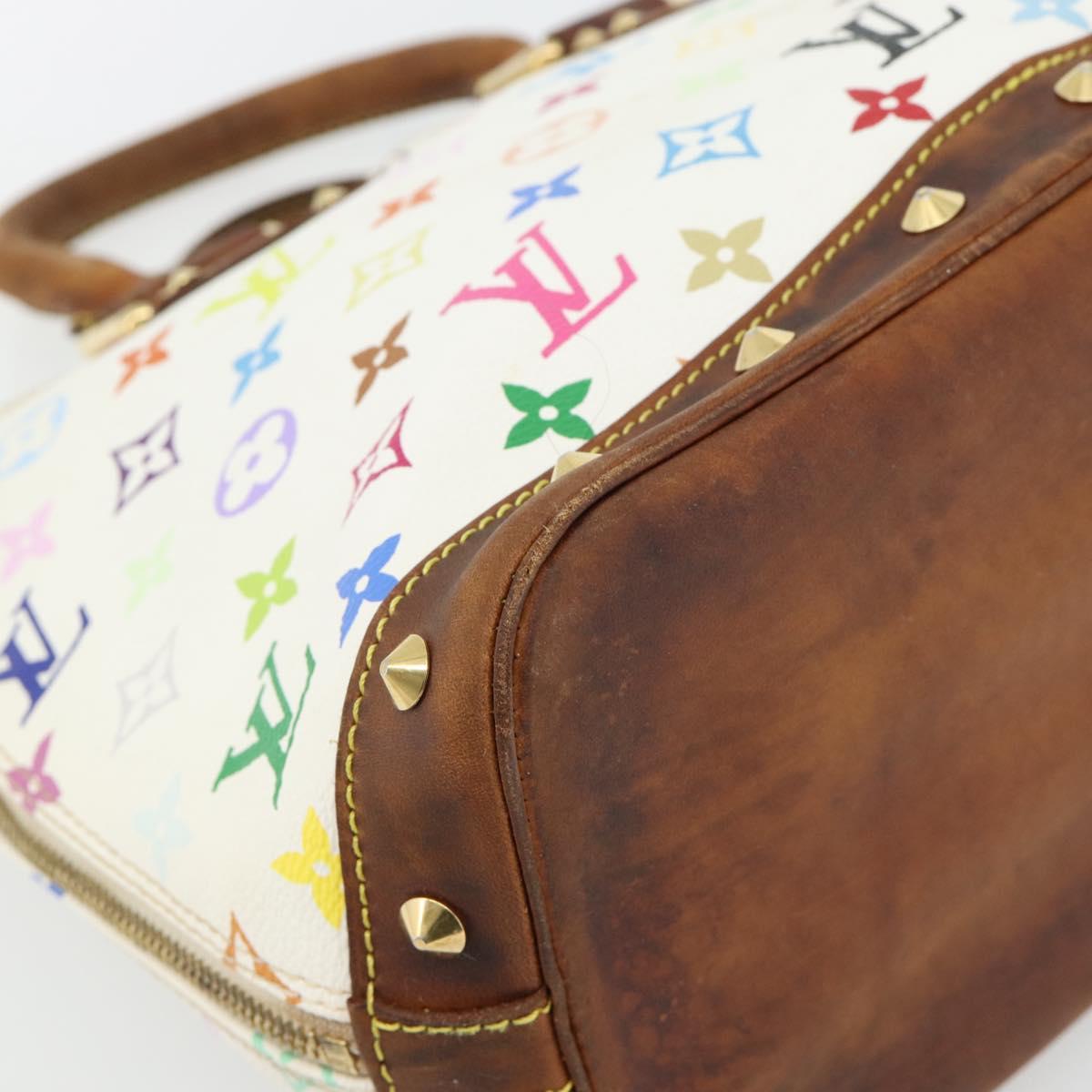 LOUIS VUITTON Monogram Multicolor Alma Hand Bag White M92647 LV Auth 181102