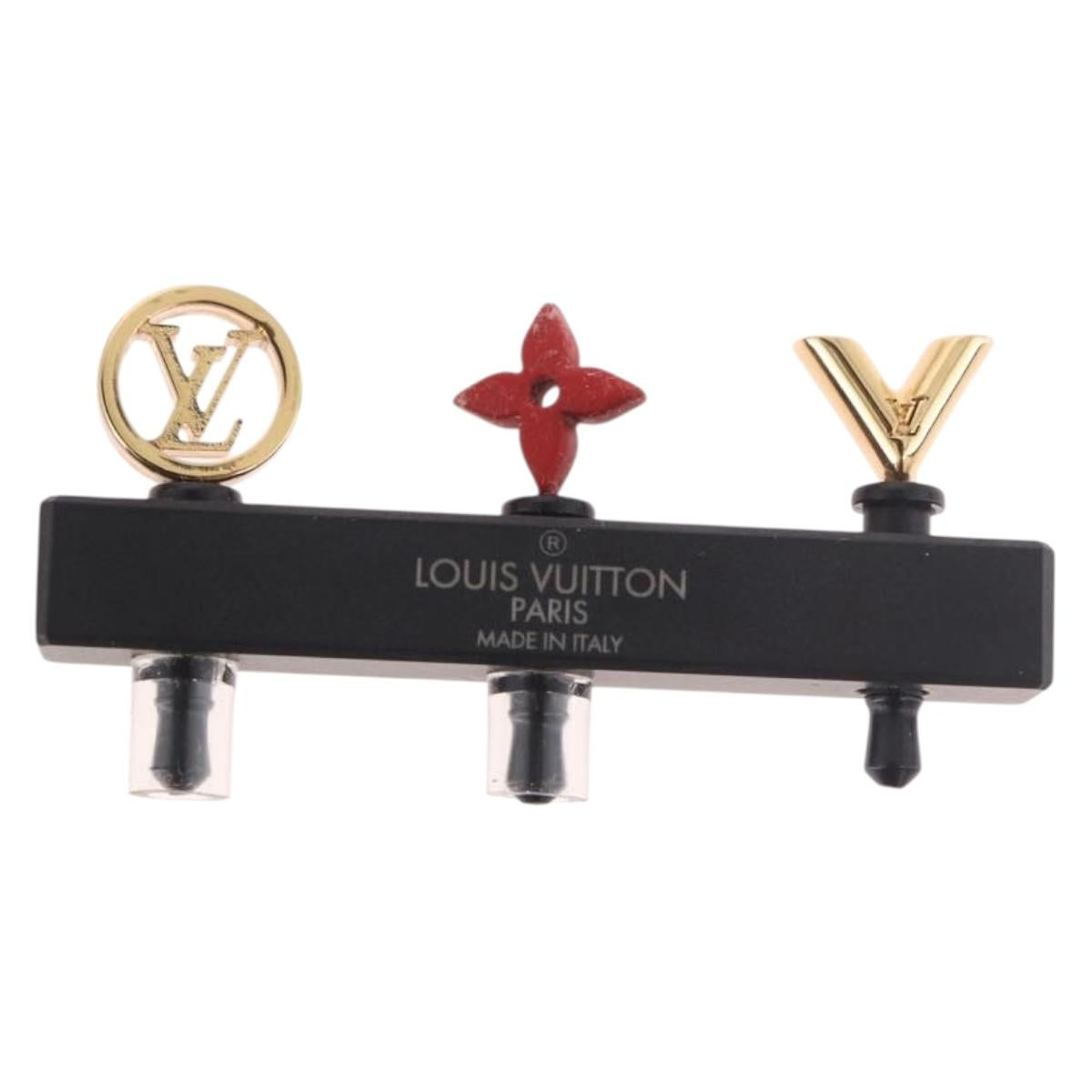 LOUIS VUITTON Earphone Jack metal Gold M61014 LV Auth 181106
