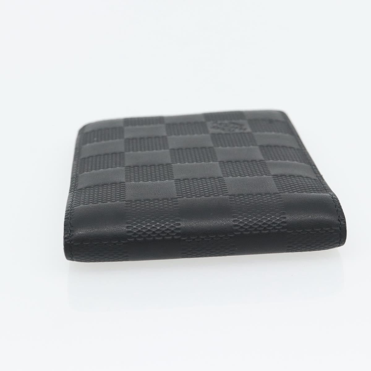 LOUIS VUITTON Damier Infini Portefeuille Multipull Onyx N63124 LV Auth 181107V