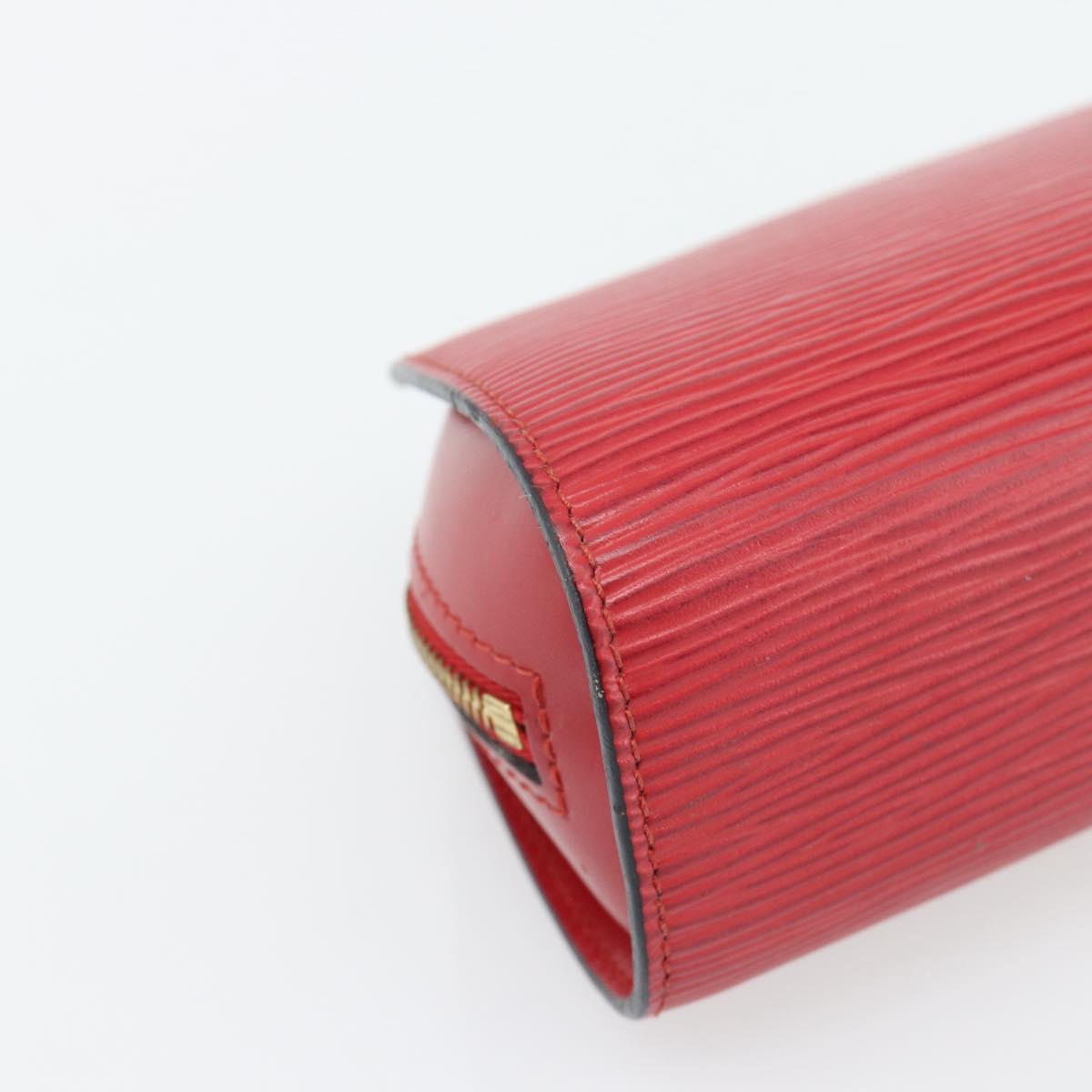LOUIS VUITTON Epi Dauphine PM Pouch Castilian Red M48447 LV Auth 181108
