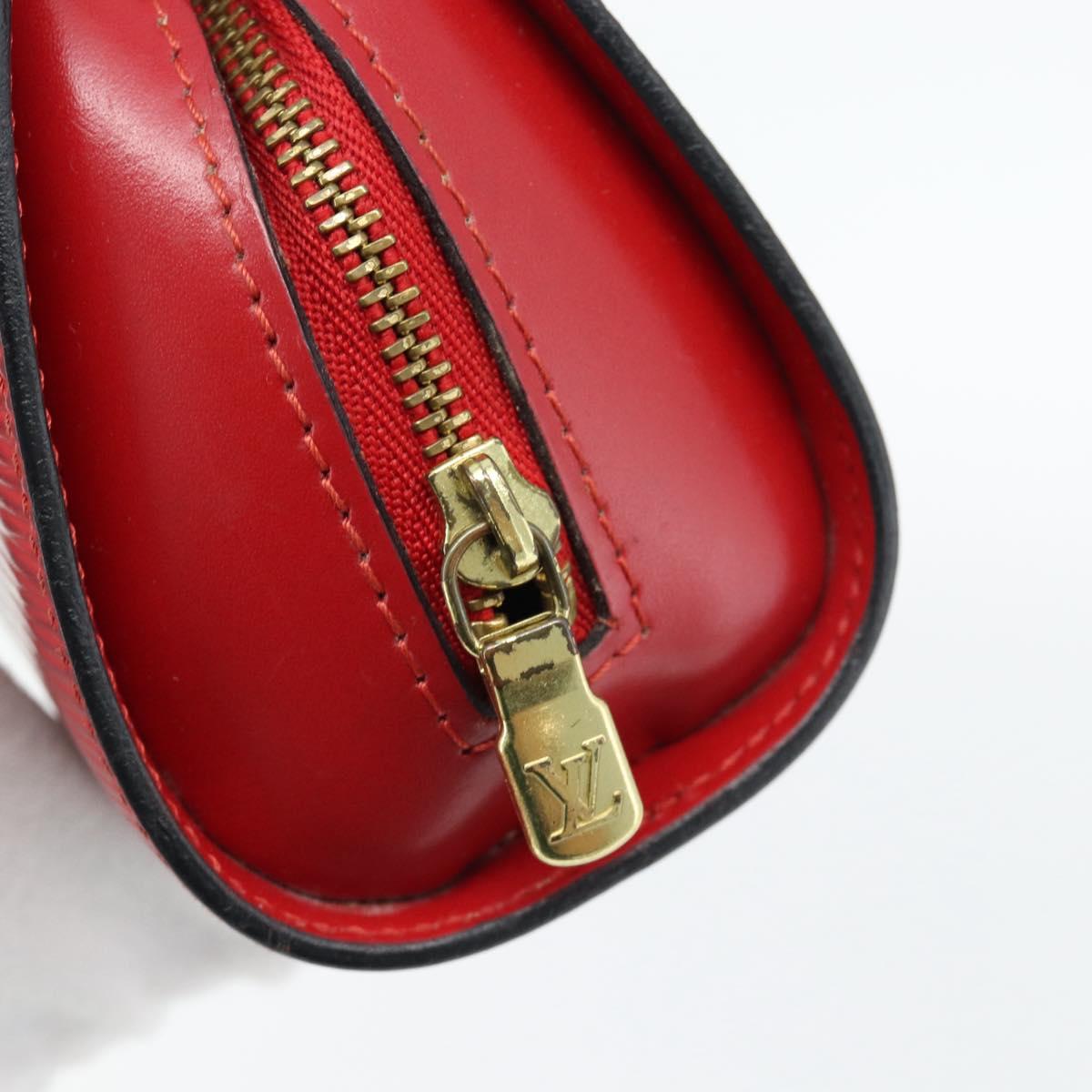 LOUIS VUITTON Epi Dauphine PM Pouch Castilian Red M48447 LV Auth 181108