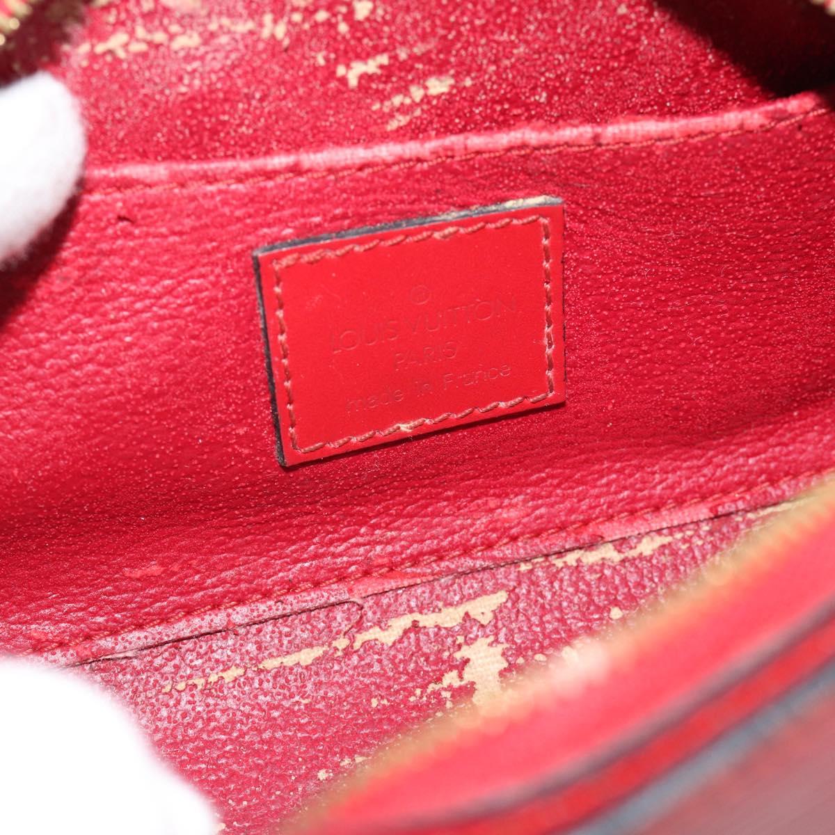 LOUIS VUITTON Epi Dauphine PM Pouch Castilian Red M48447 LV Auth 181108