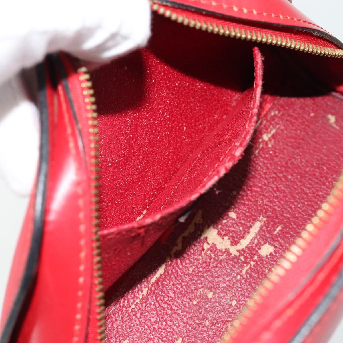 LOUIS VUITTON Epi Dauphine PM Pouch Castilian Red M48447 LV Auth 181108