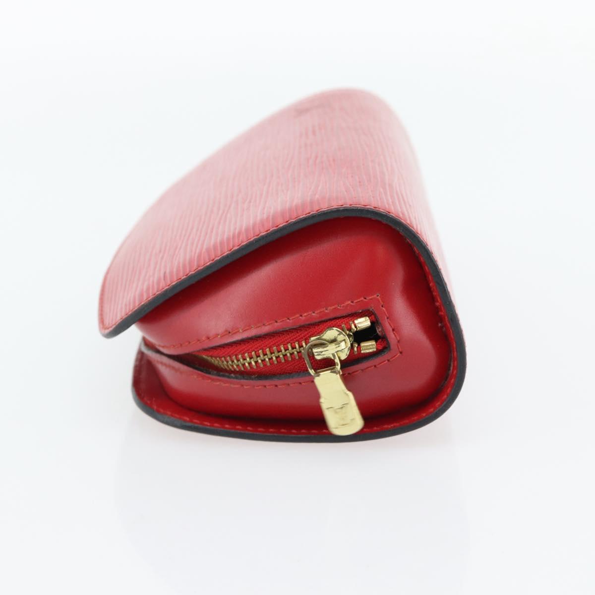 LOUIS VUITTON Epi Dauphine PM Pouch Castilian Red M48447 LV Auth 181108