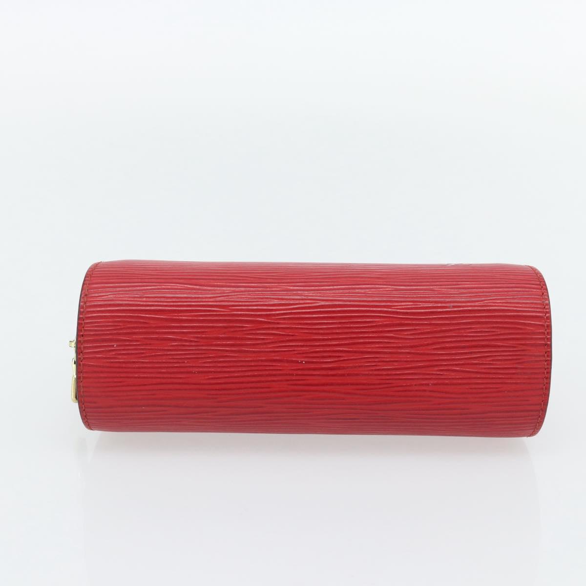 LOUIS VUITTON Epi Dauphine PM Pouch Castilian Red M48447 LV Auth 181108