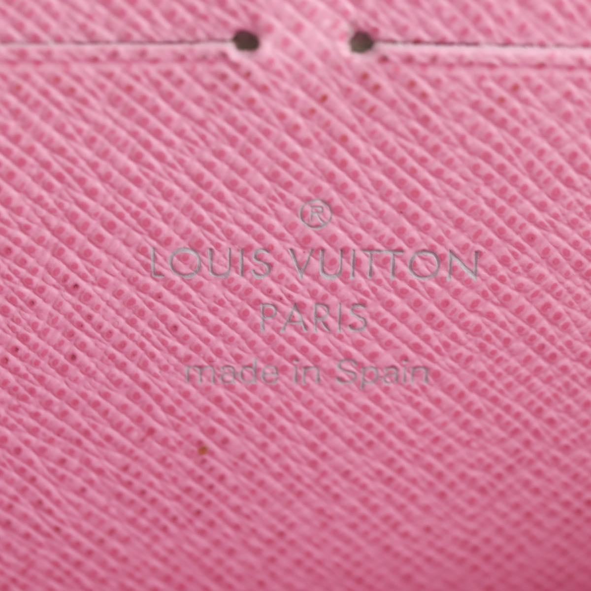 LOUIS VUITTON Monogram Multicolor Zippy Wallet White M60241 LV Auth 181112V