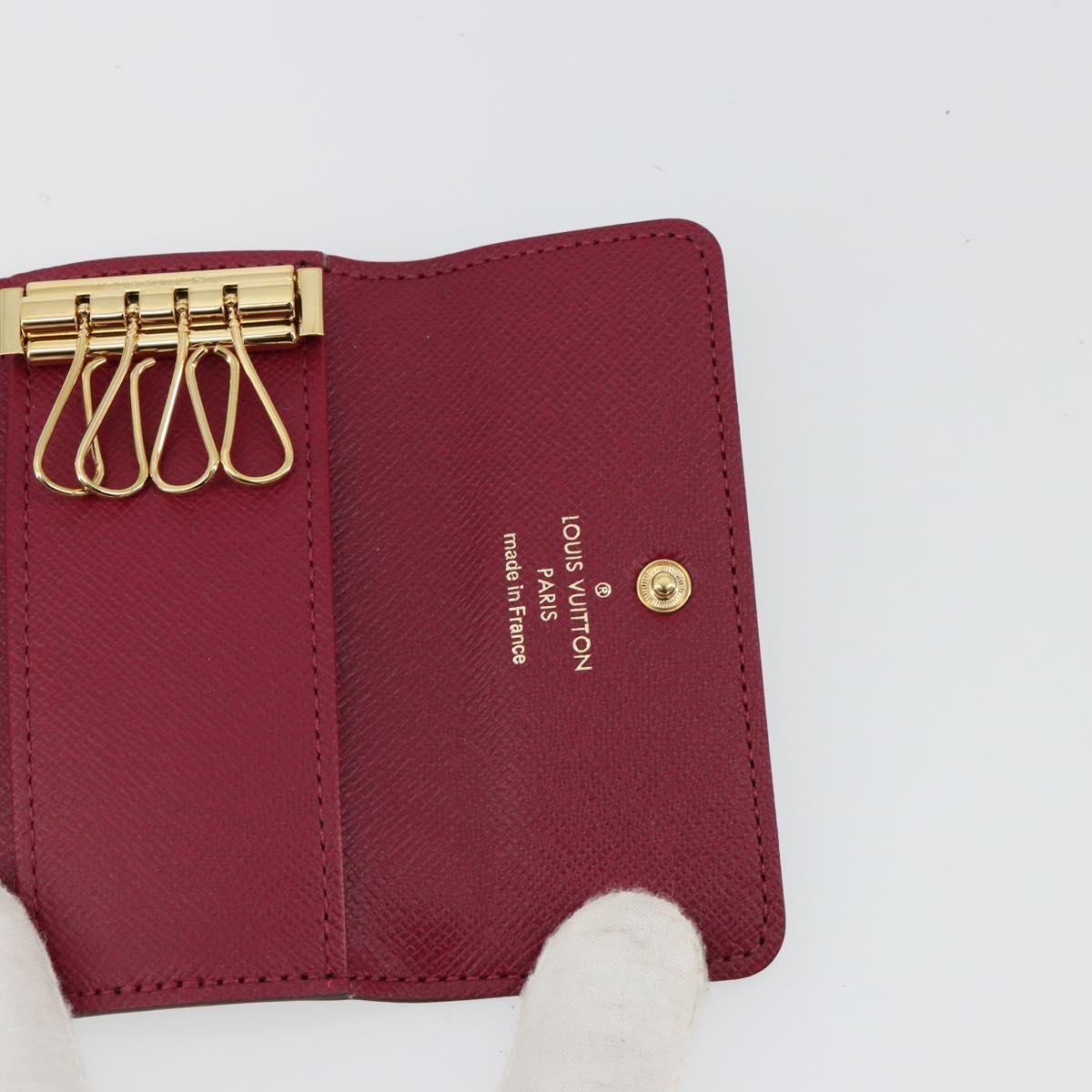 LOUIS VUITTON Monogram Multicles 4 Key Case Fuchsia M62631 Auth 181113V