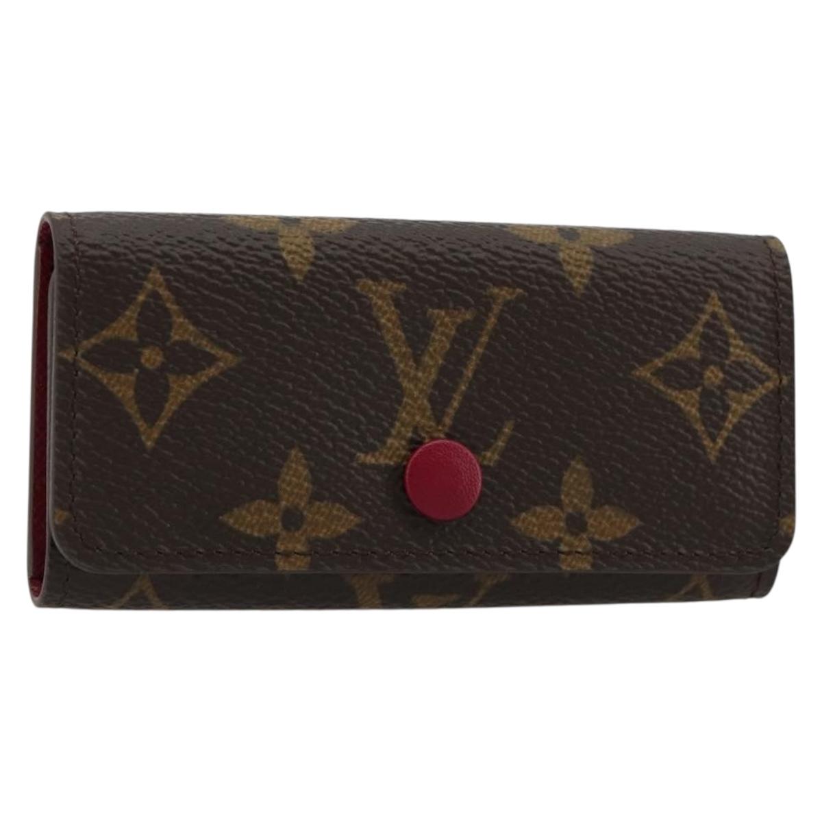 LOUIS VUITTON Monogram Multicles 4 Key Case Fuchsia M62631 Auth 181113V