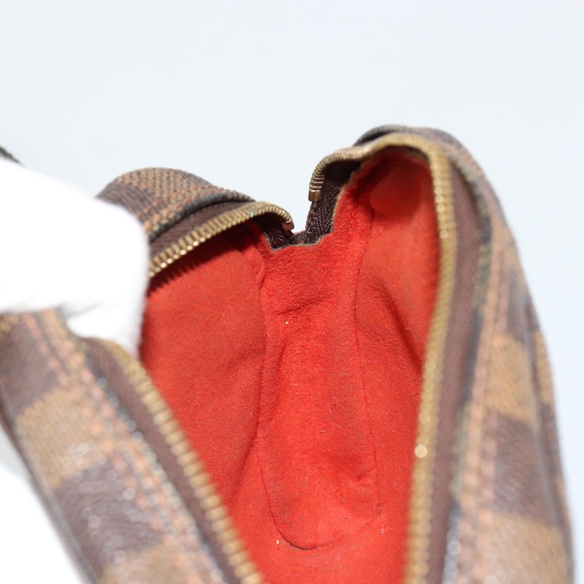 LOUIS VUITTON Damier Ebene Pochette Ipanema Shoulder Bag N51296 LV Auth 181114A