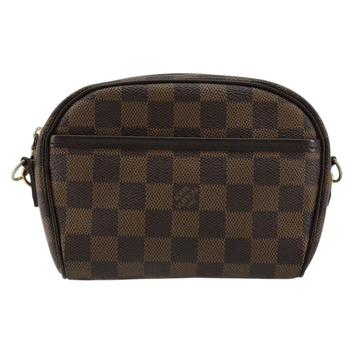 LOUIS VUITTON Damier Ebene Pochette Ipanema Shoulder Bag N51296 LV Auth 181114A