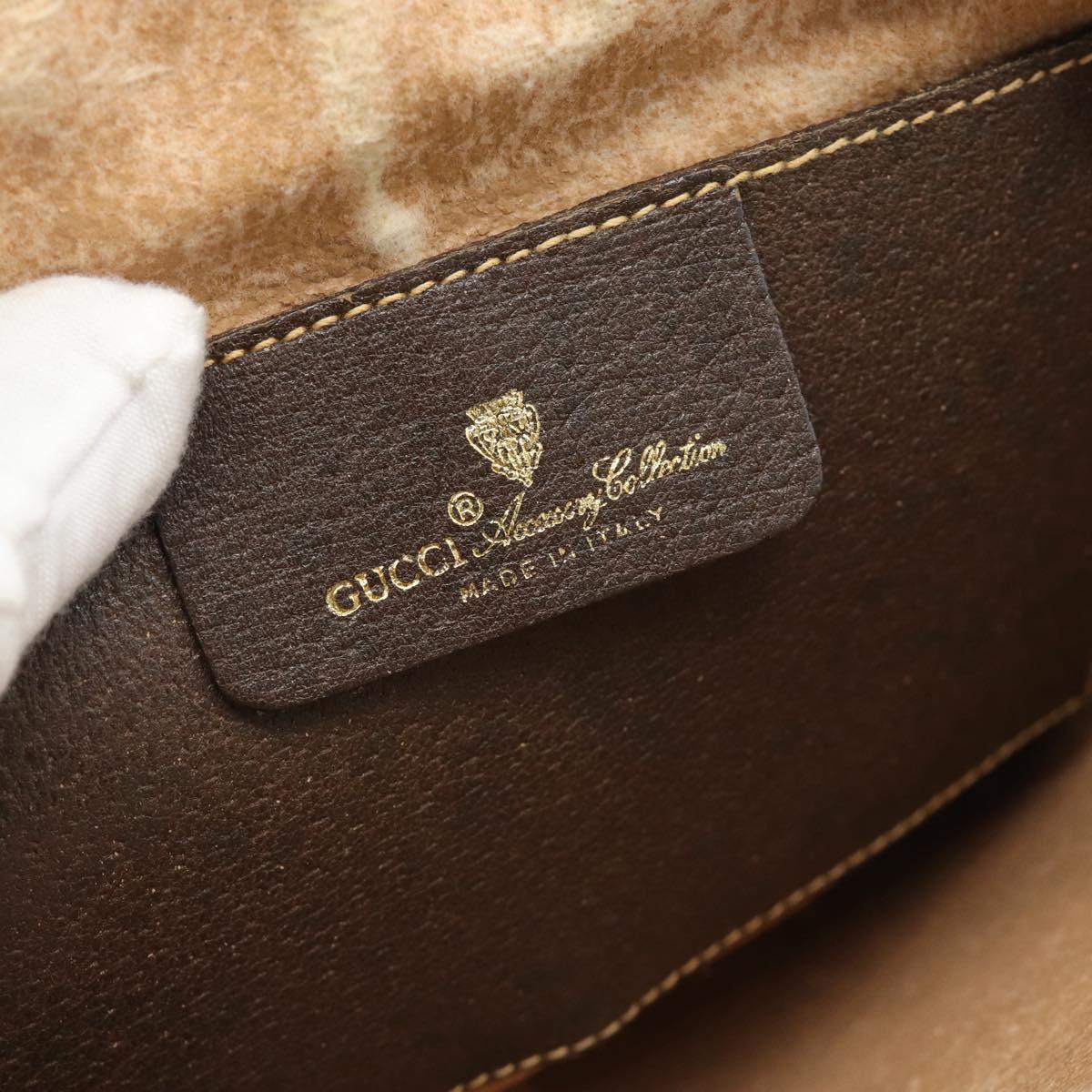 GUCCI GG Supreme Web Sherry Line Bag PVC Beige Gold 904 02 047 Auth 181123