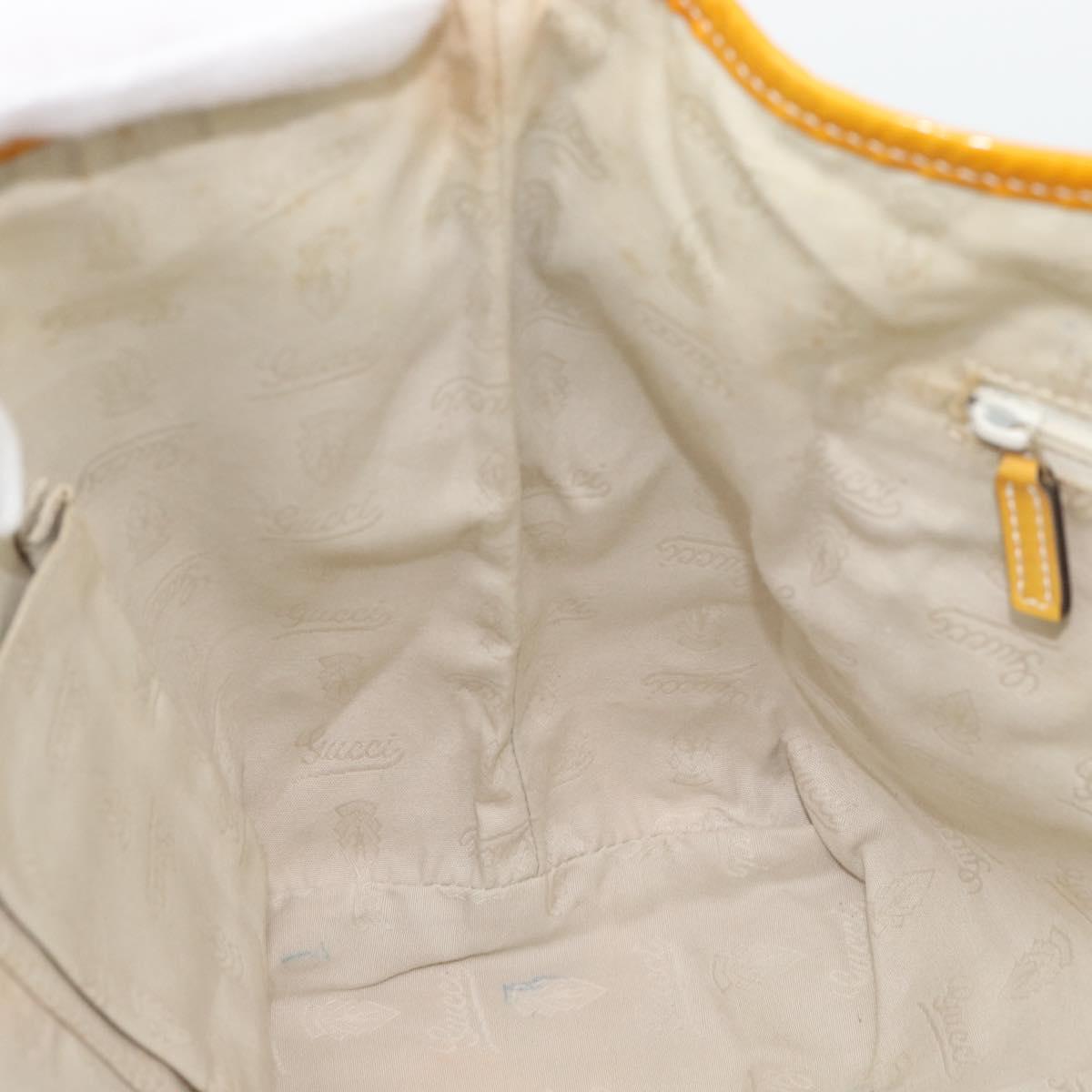 GUCCI GG Canvas Sherry Line Tote Bag Beige Gold 211971 Auth 181137