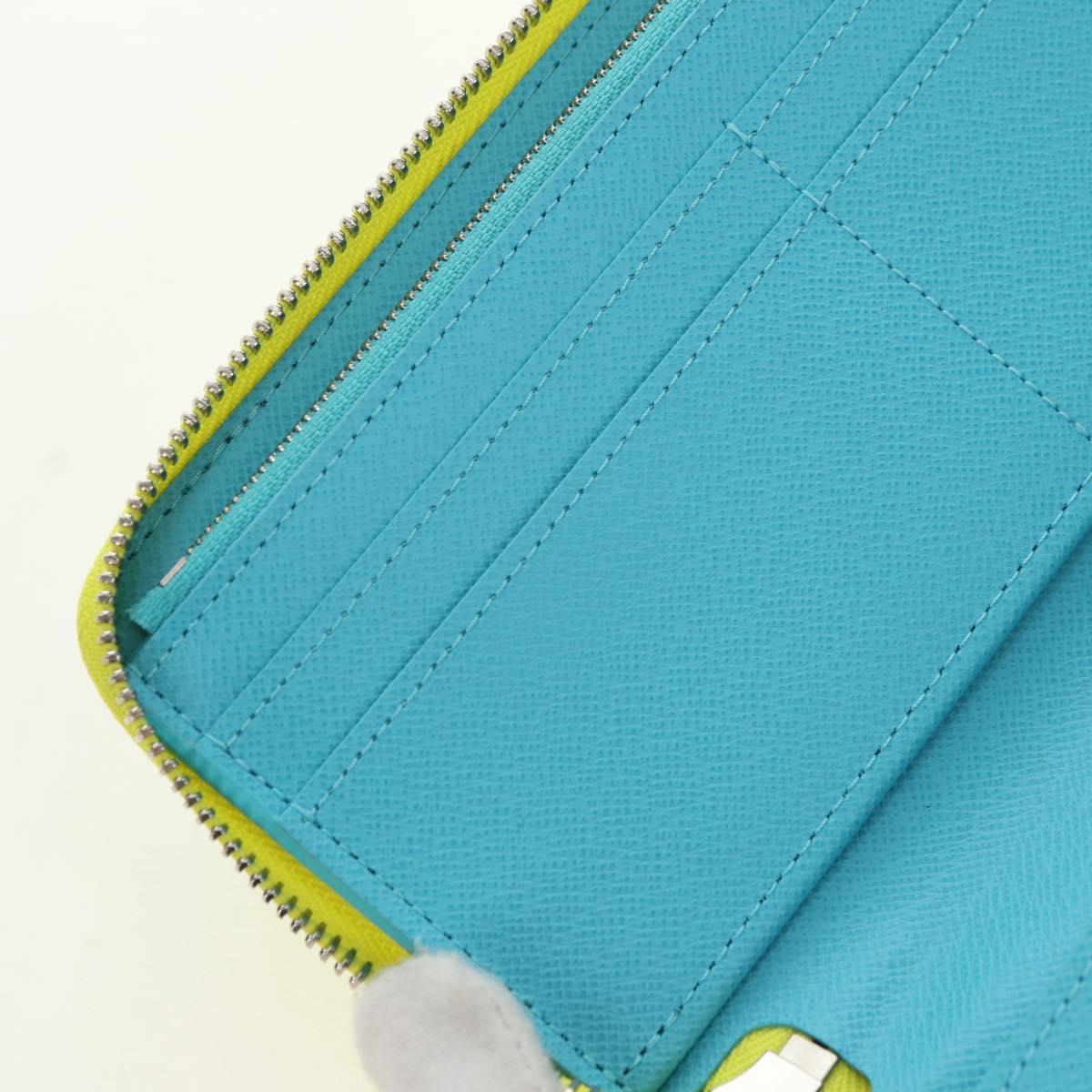 LOUIS VUITTON Playground Zippy Wallet Vertical Wallet Yellow M82005 Auth 181139M
