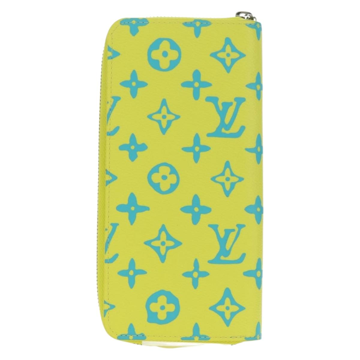 LOUIS VUITTON Playground Zippy Wallet Vertical Wallet Yellow M82005 Auth 181139M