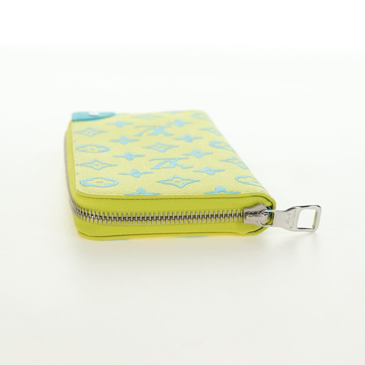 LOUIS VUITTON Playground Zippy Wallet Vertical Wallet Yellow M82005 Auth 181139M