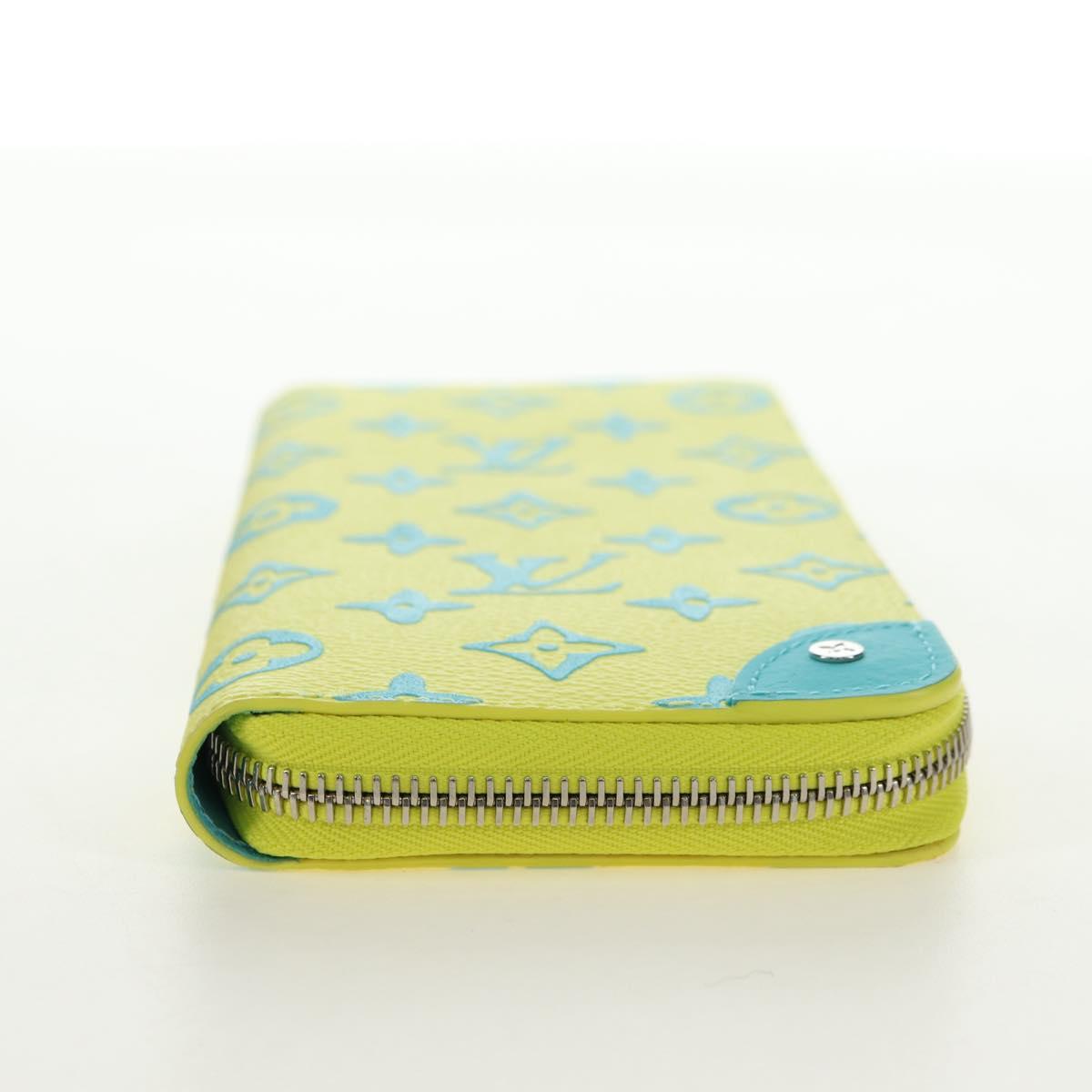 LOUIS VUITTON Playground Zippy Wallet Vertical Wallet Yellow M82005 Auth 181139M