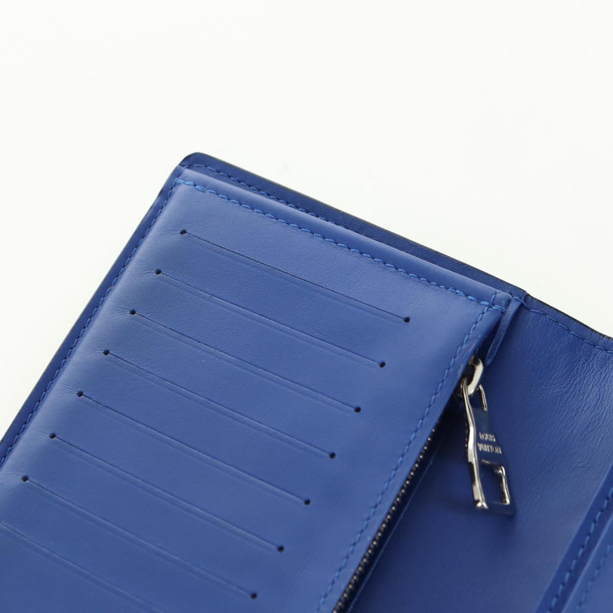 LOUIS VUITTON Taurillon Illusion Portefeuille Plaza Wallet M81255 Auth 181140M