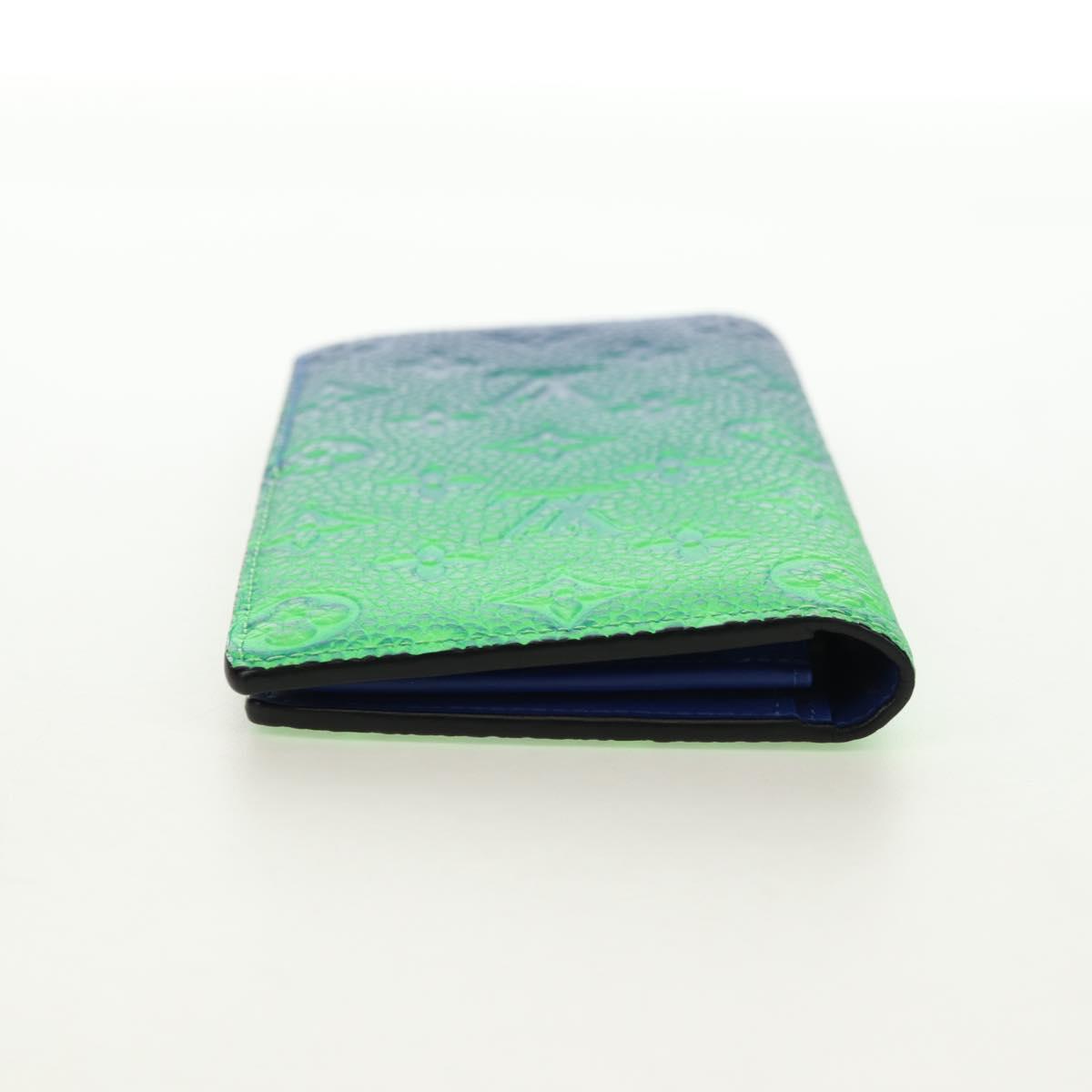 LOUIS VUITTON Taurillon Illusion Portefeuille Plaza Wallet M81255 Auth 181140M