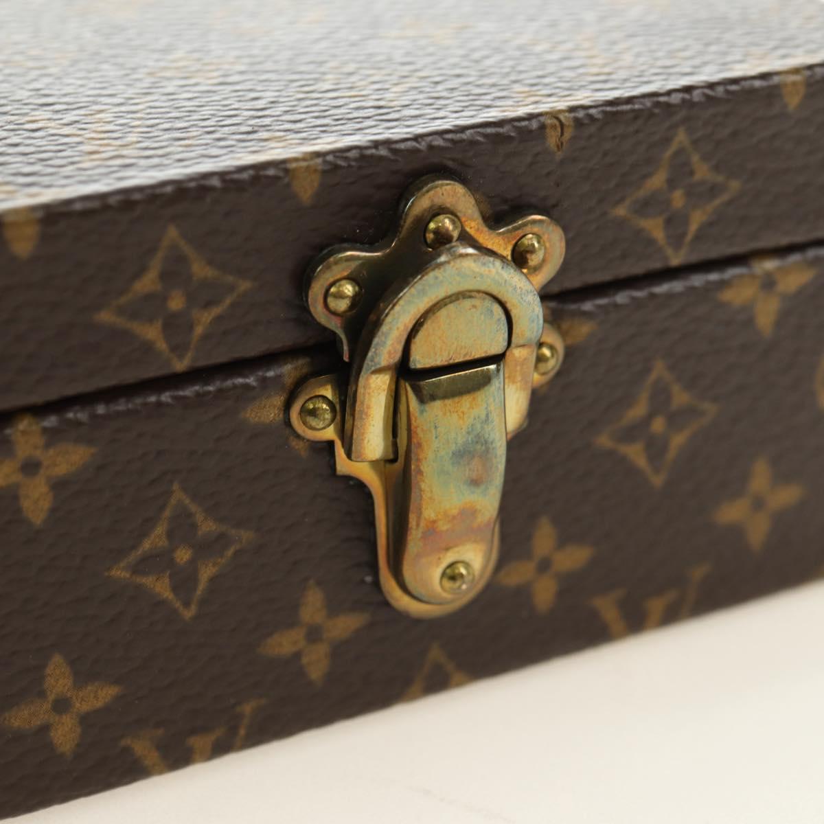 LOUIS VUITTON Monogram Jewelry case Jewelry Box LV Auth 181142SAV