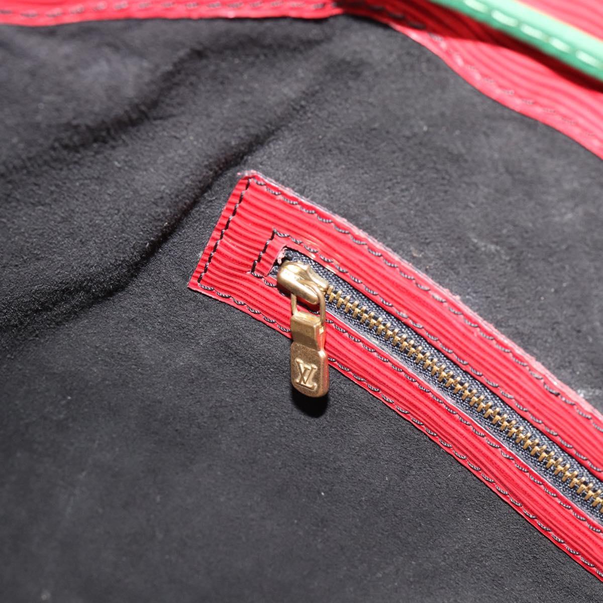 LOUIS VUITTON Epi Noe Shoulder Bag Tricolor Red Blue M44084 LV Auth 181146