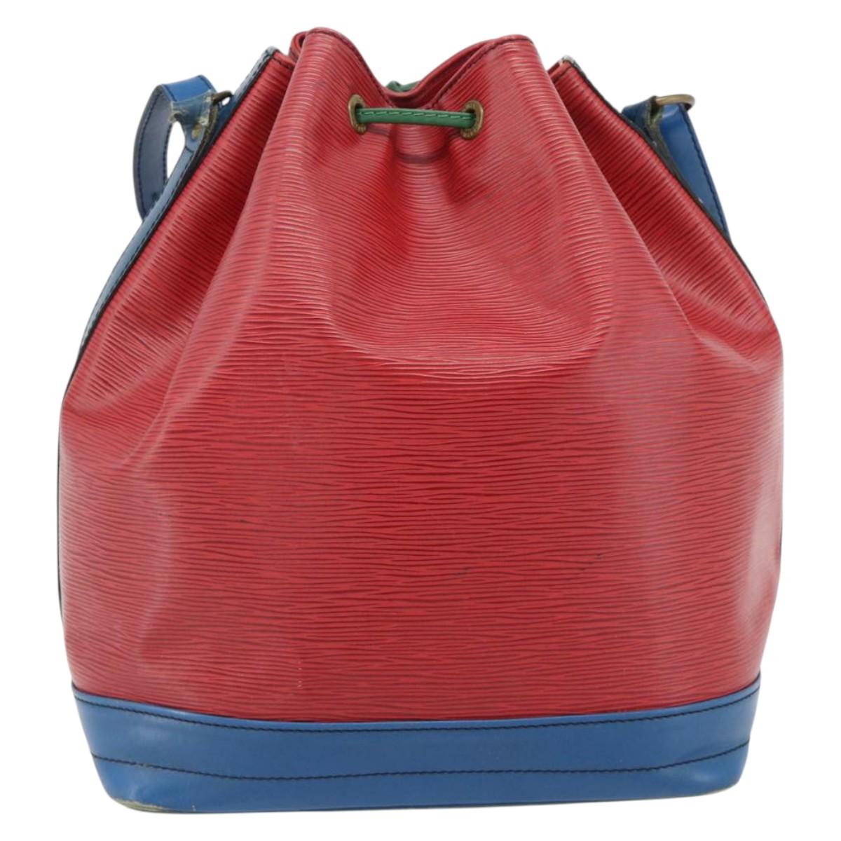 LOUIS VUITTON Epi Noe Shoulder Bag Tricolor Red Blue M44084 LV Auth 181146