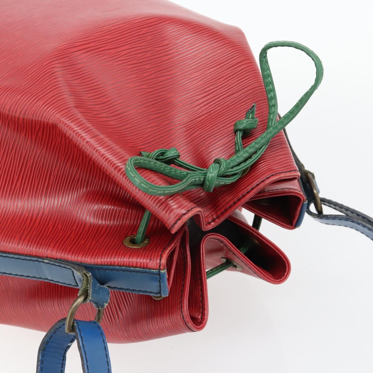 LOUIS VUITTON Epi Noe Shoulder Bag Tricolor Red Blue M44084 LV Auth 181146