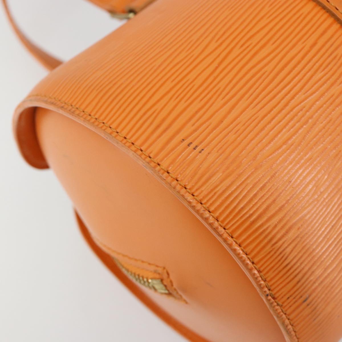 LOUIS VUITTON Epi Soufflot Hand Bag Orange Mandarin M5222H LV Auth 181149