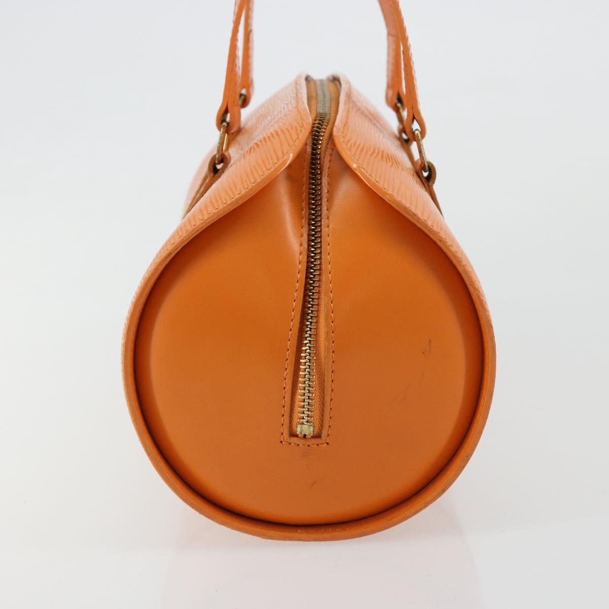 LOUIS VUITTON Epi Soufflot Hand Bag Orange Mandarin M5222H LV Auth 181149