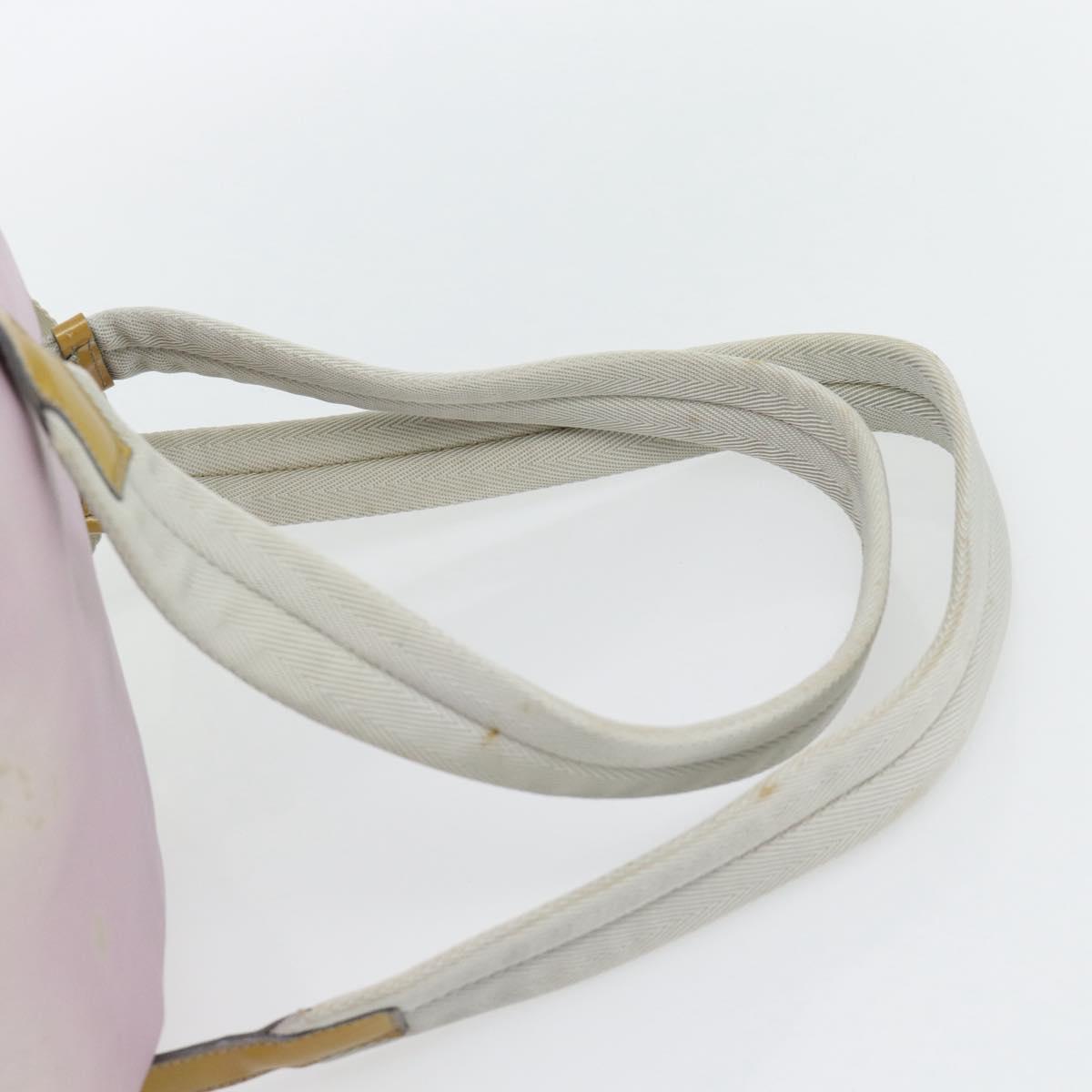 PRADA Backpack Nylon Pink Silver Auth 181159